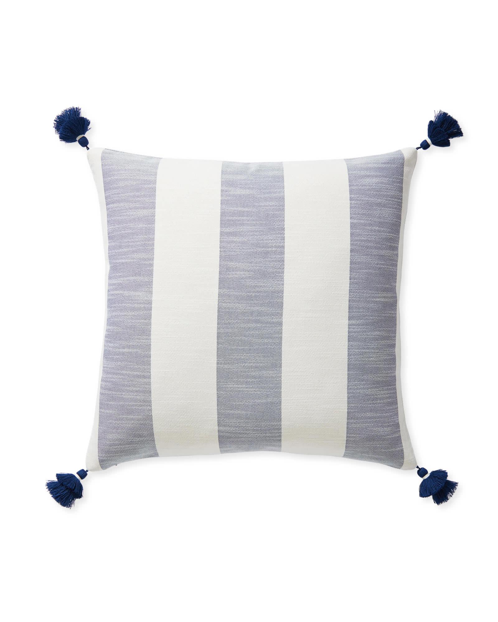 Beach Stripe Pillow Cover Serena and Lily