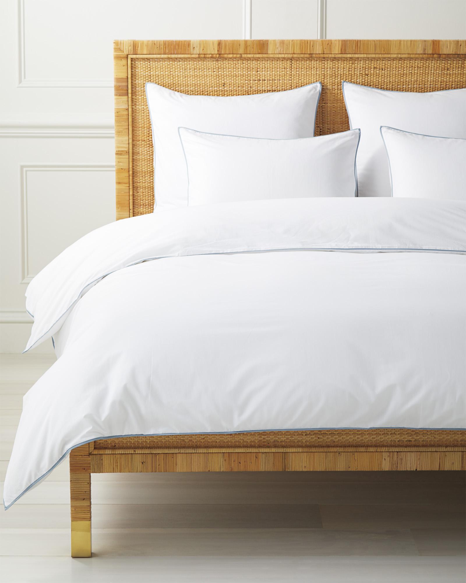 Beach Club Percale Duvet Cover Serena and Lily