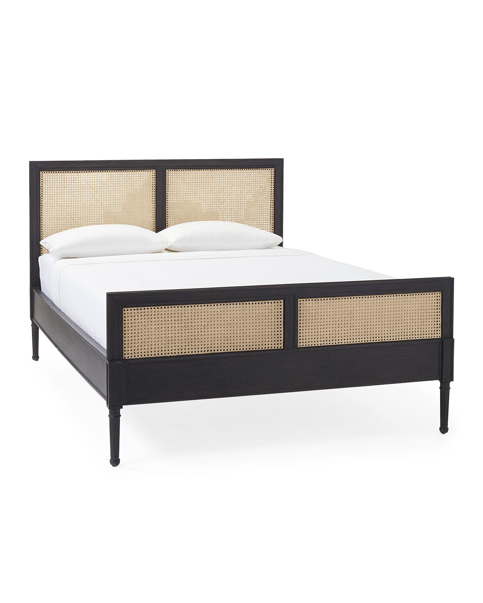 Harbour Cane Bed in Ebony Beige, Twin | Serena & Lily
