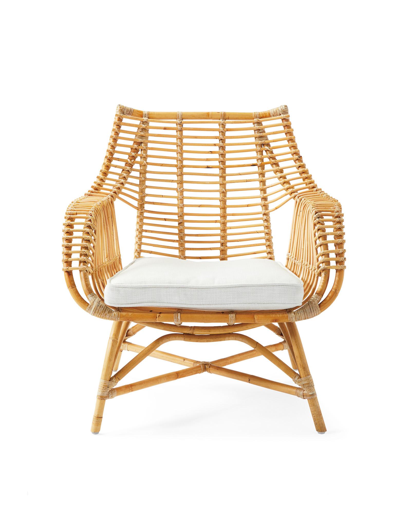 Rattan armchair with online cushion