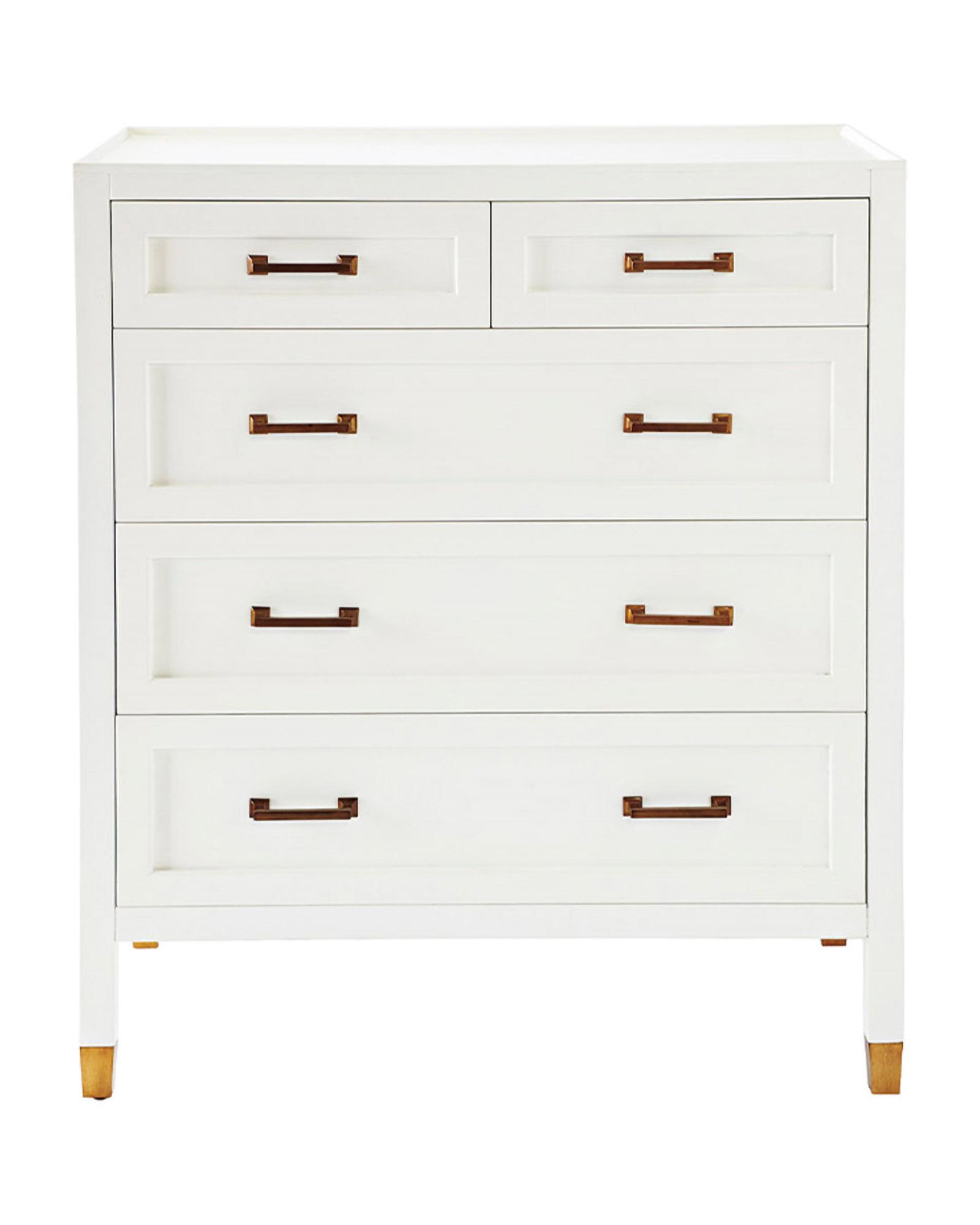 【GRAVER】24SS★ 3PACK White Flower Smile Band Men's Drawers Esparanza Pearl White Dresser From Furniture of America