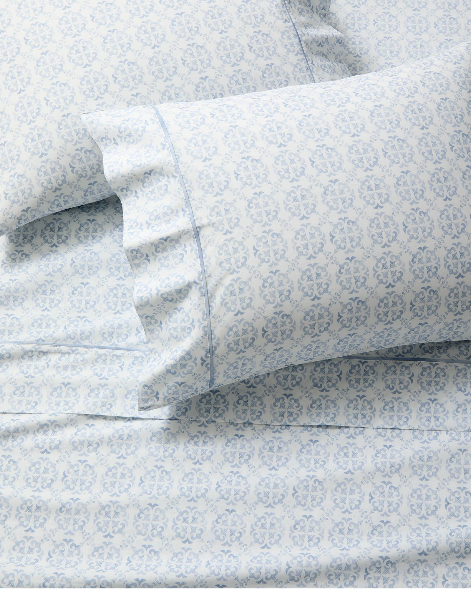 Wentworth Percale Sheet Set Serena and Lily