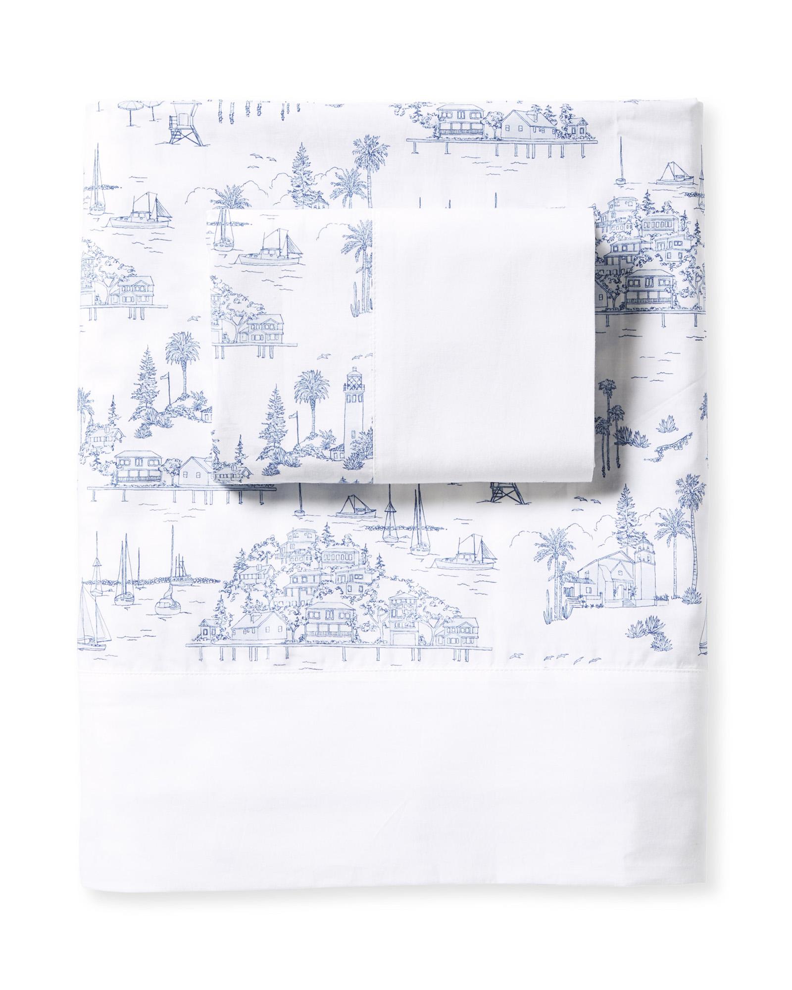 Essential Fitted Sheet, Sateen, Twin/Twin XL | Serena & Lily