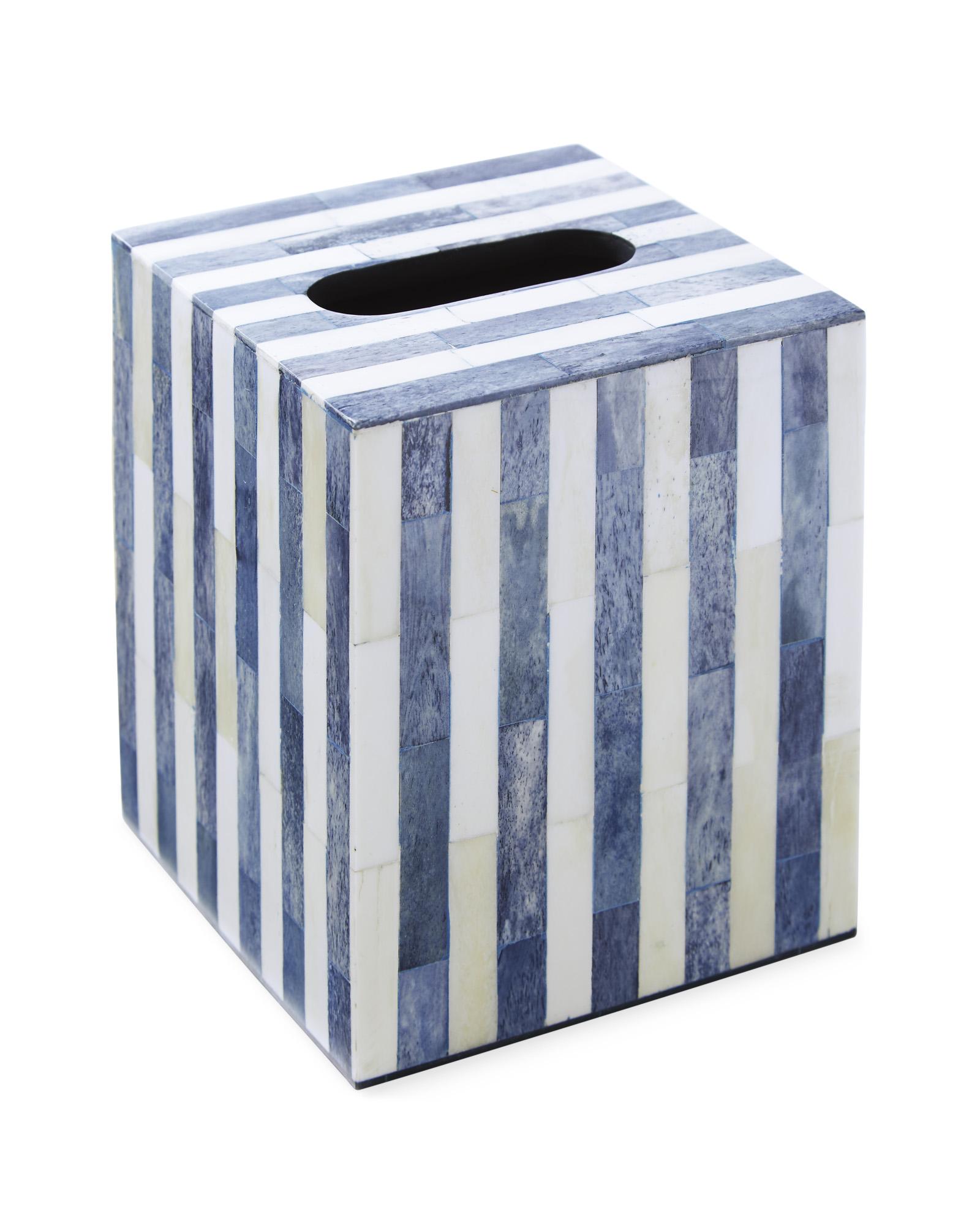 Blue deals tissue box