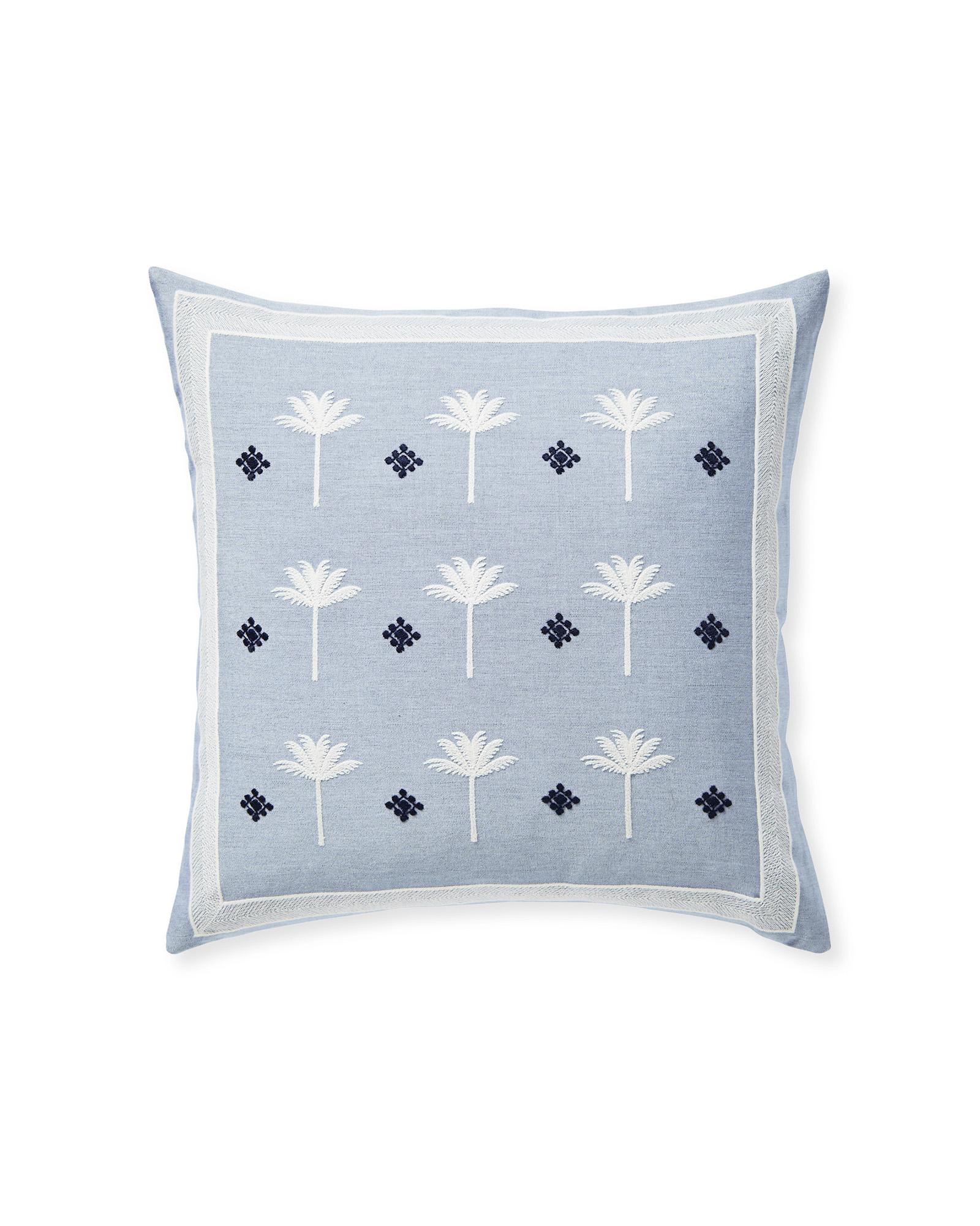 Indoor/Outdoor Sunbrella Shore Linen - 18x18 Throw Pillow