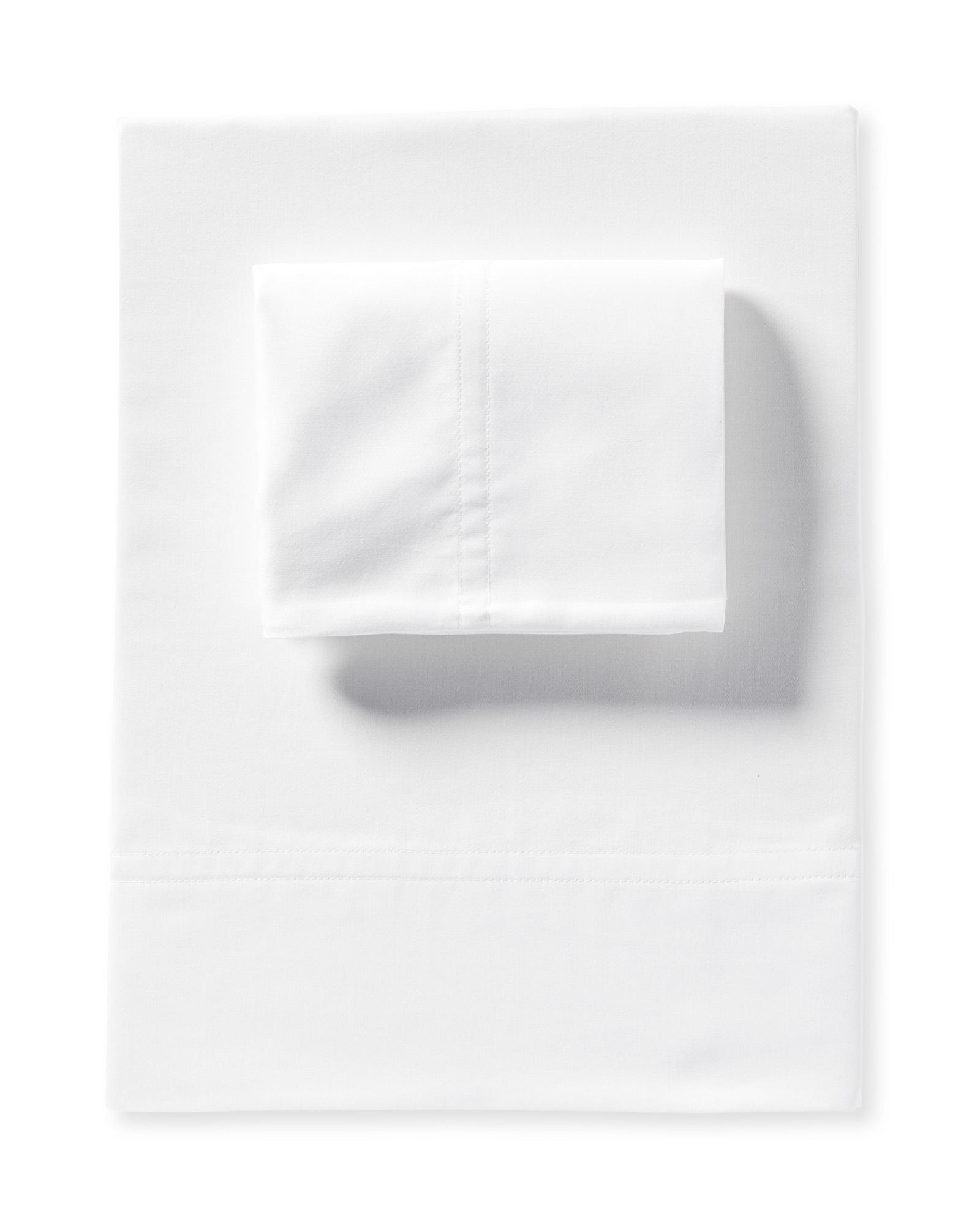 Essential Fitted Sheet, Sateen, Twin/Twin XL | Serena & Lily