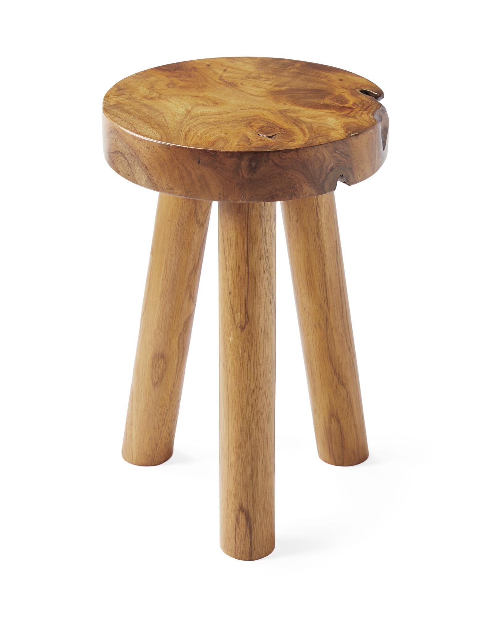 Teak best sale round stool