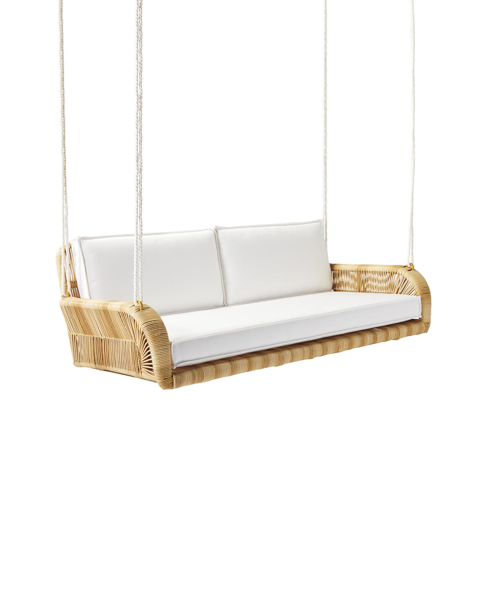 White wicker porch swings sale hot sale