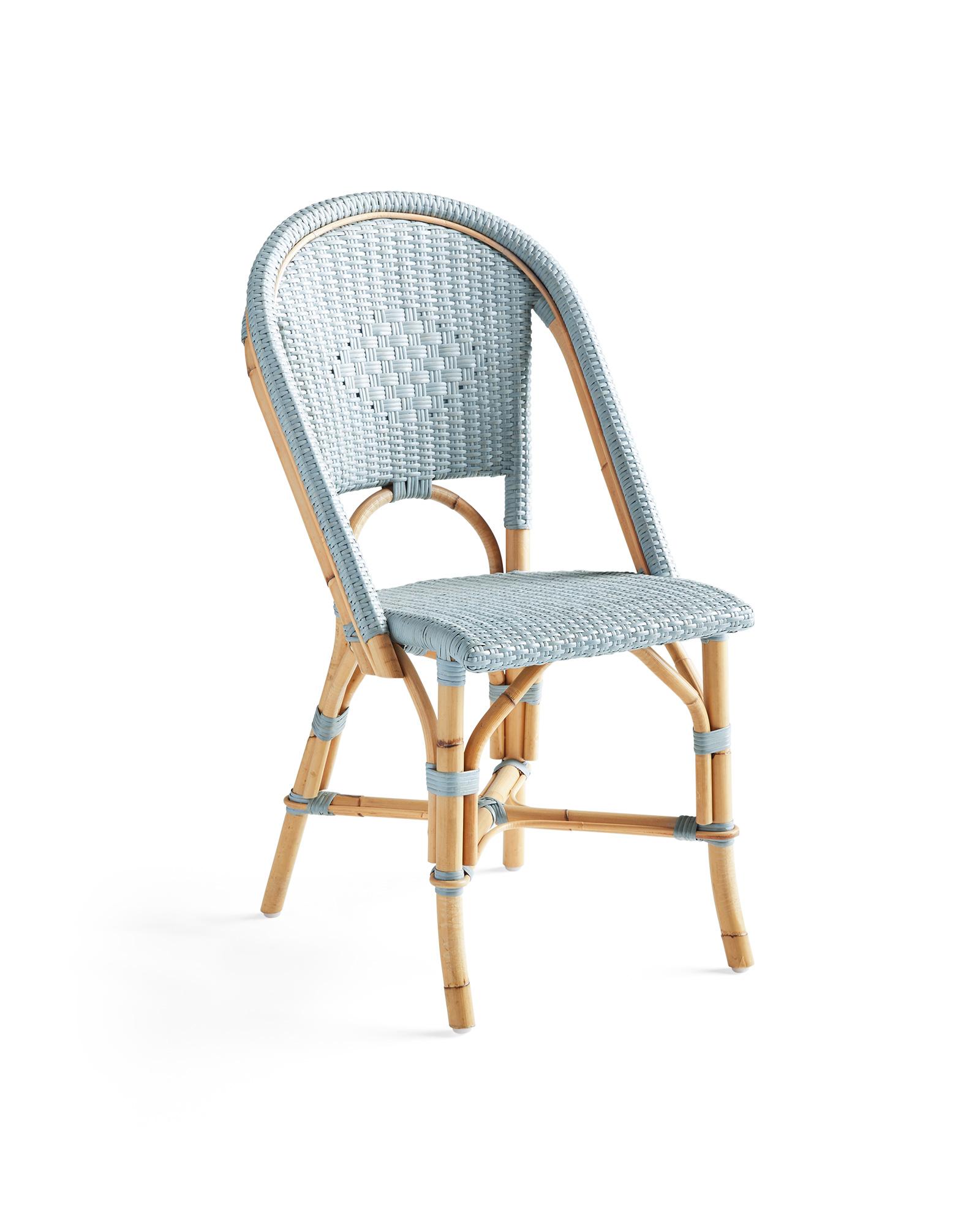 Sunwashed Riviera Rattan Dining Chair Serena and Lily