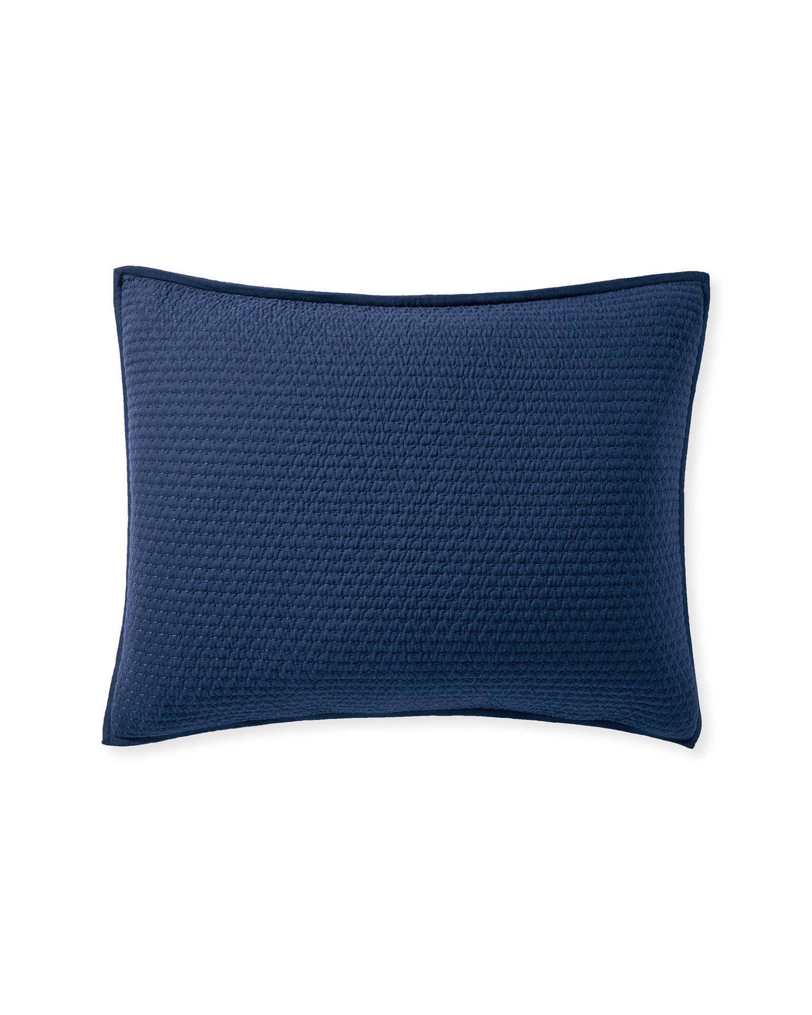 Navy blue quilted euro sham hotsell