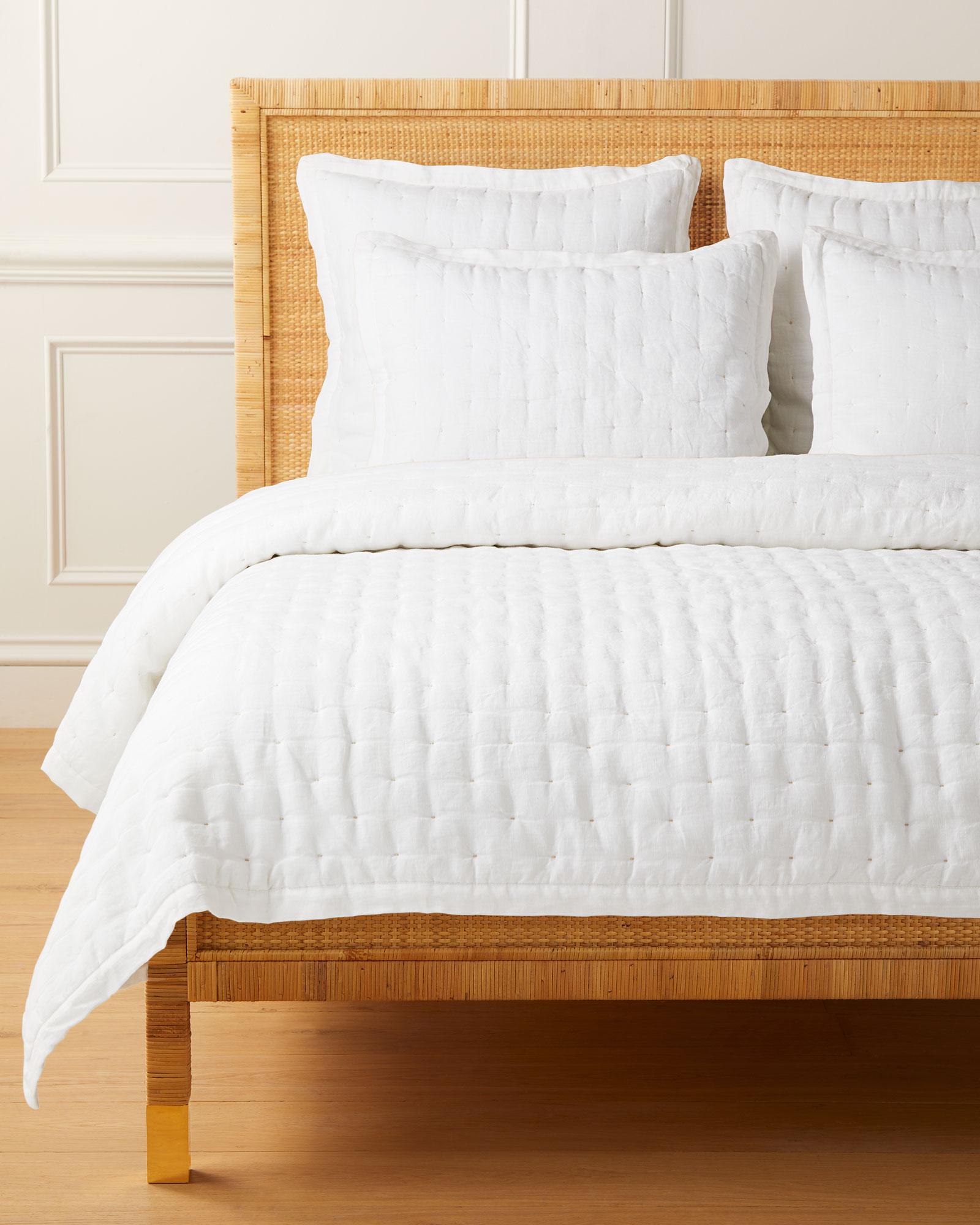 Serena and Lily Sutter Linen Quilt White Full/Queen