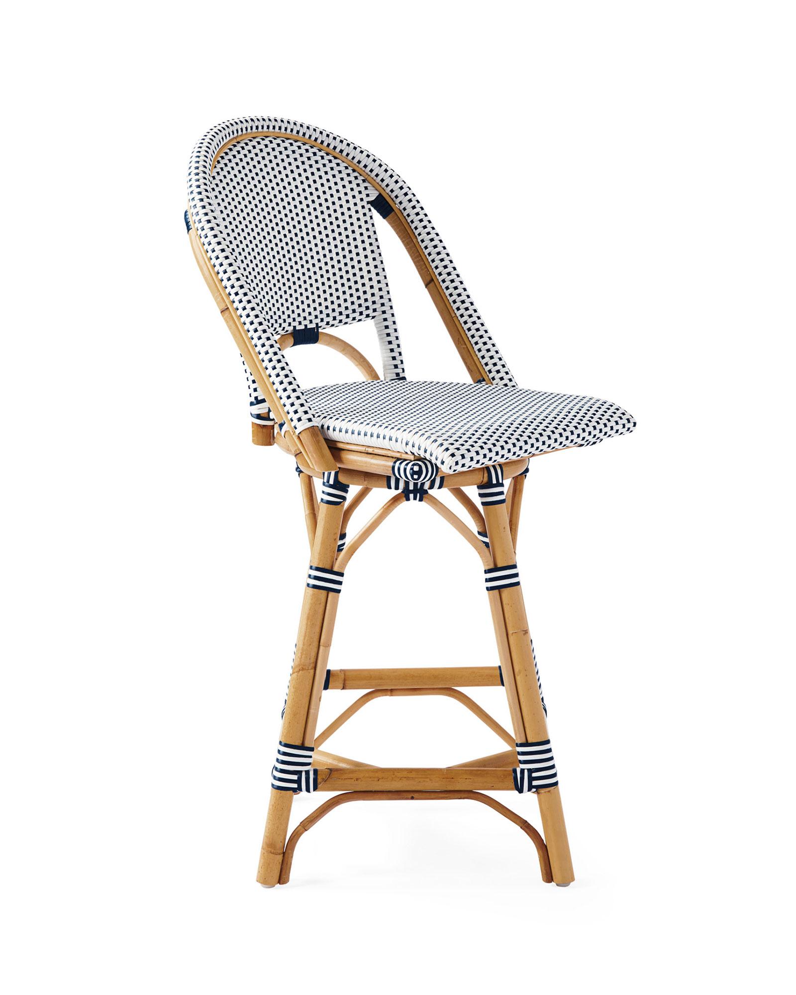 Riviera Rattan Swivel Counter Stool Serena And Lily