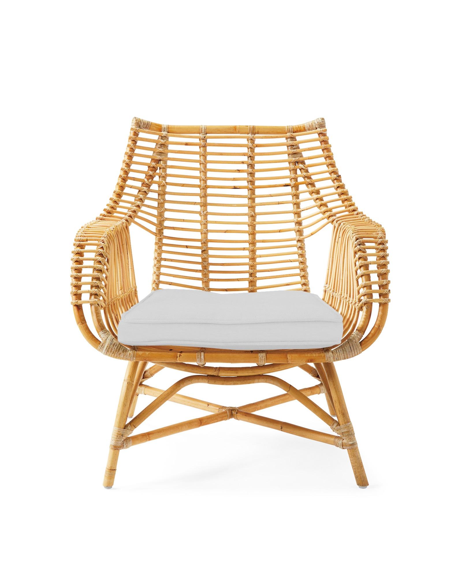 Rattan rocker online cushion