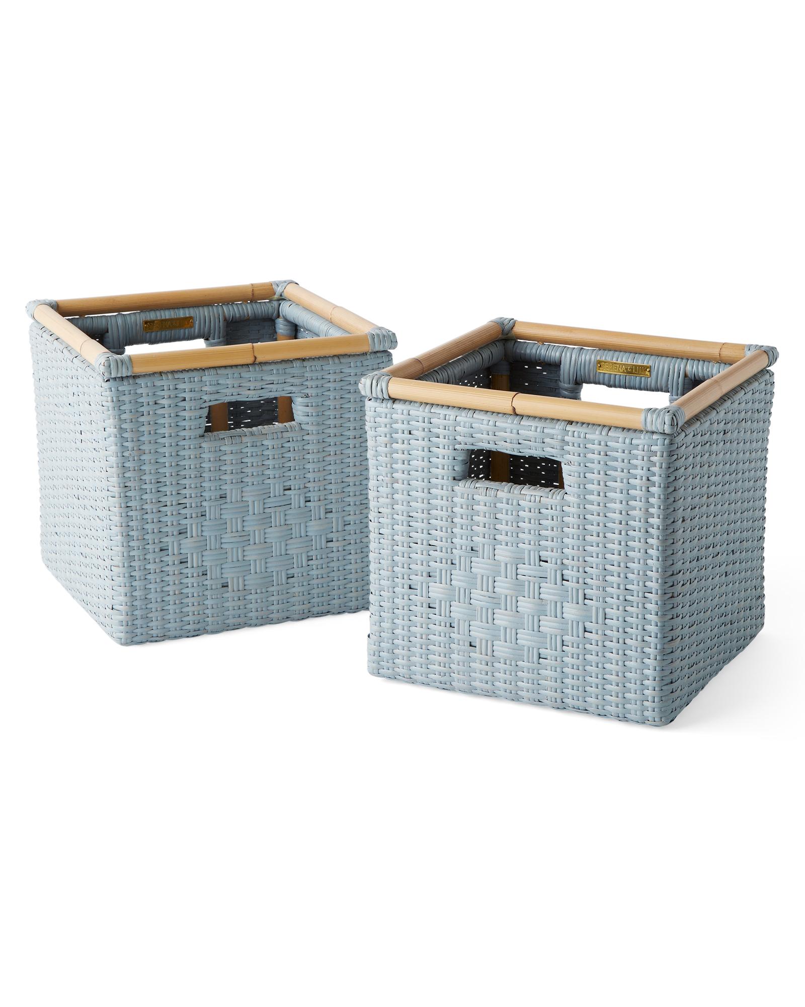Riu Ribbon rattan basket bag Rちゃん