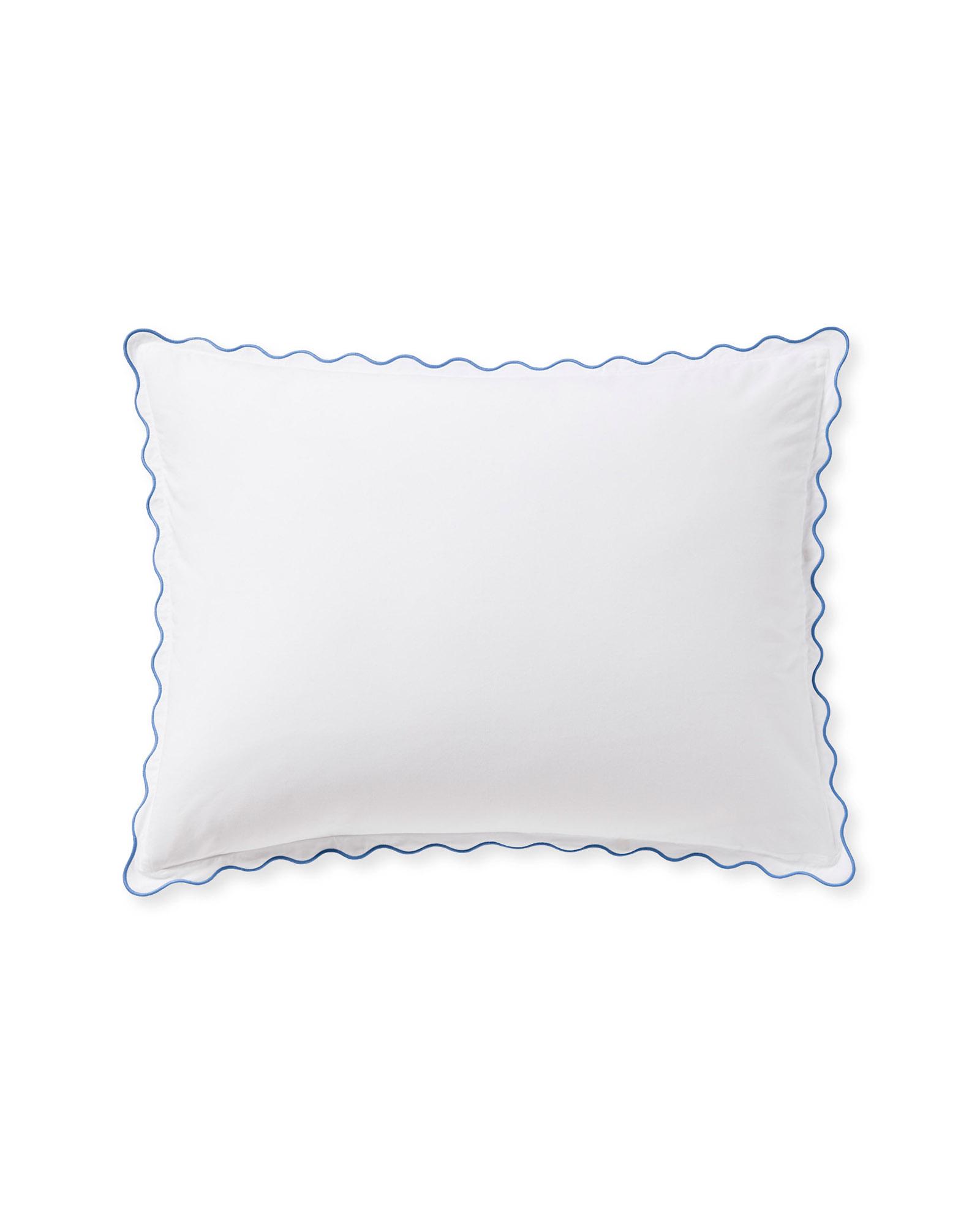 Wave Percale Sham Serena and Lily