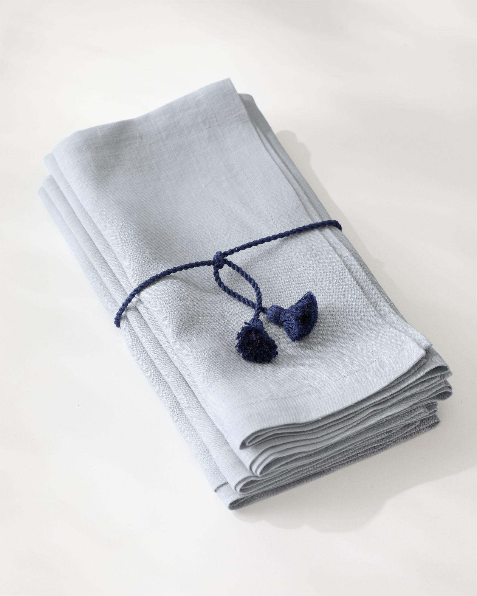 Chambray Napkins, Set of 8 - Cloth Napkins