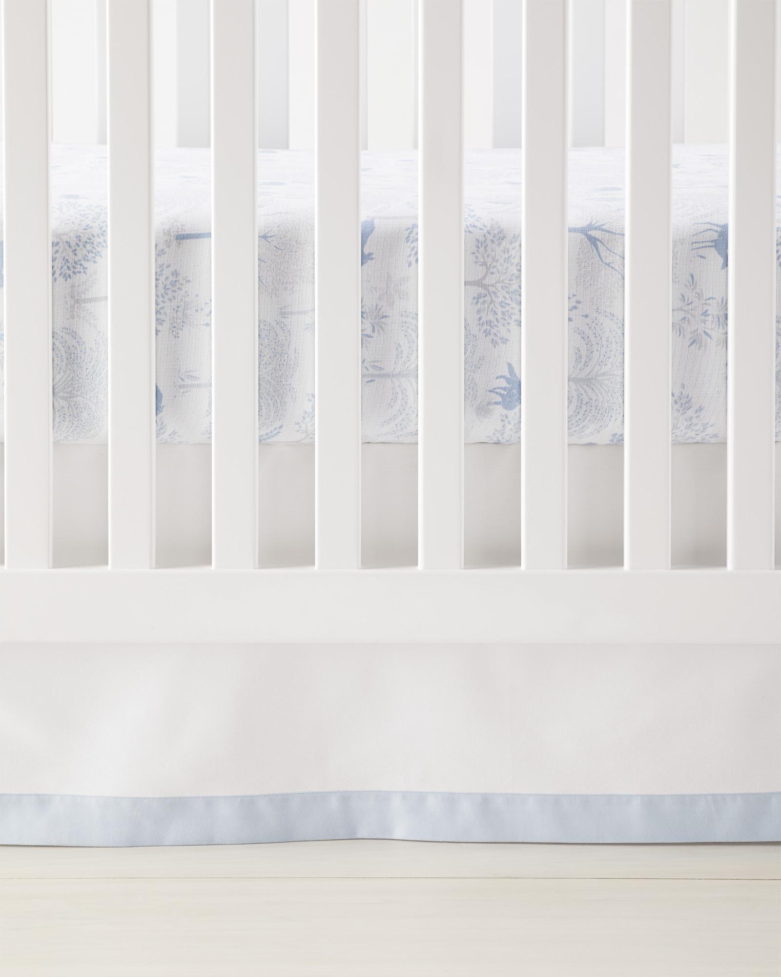 Nursery crib hot sale skirt