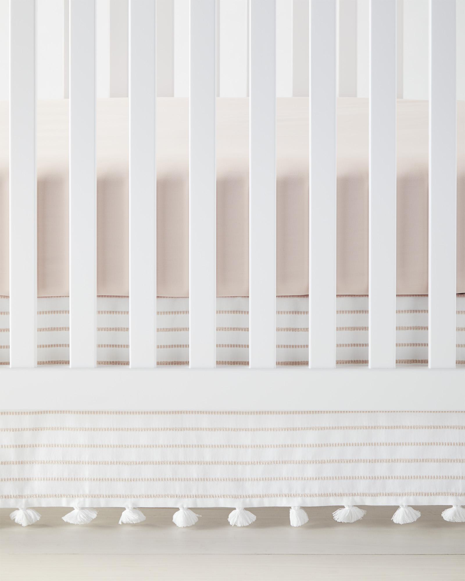 Macrame store crib skirt