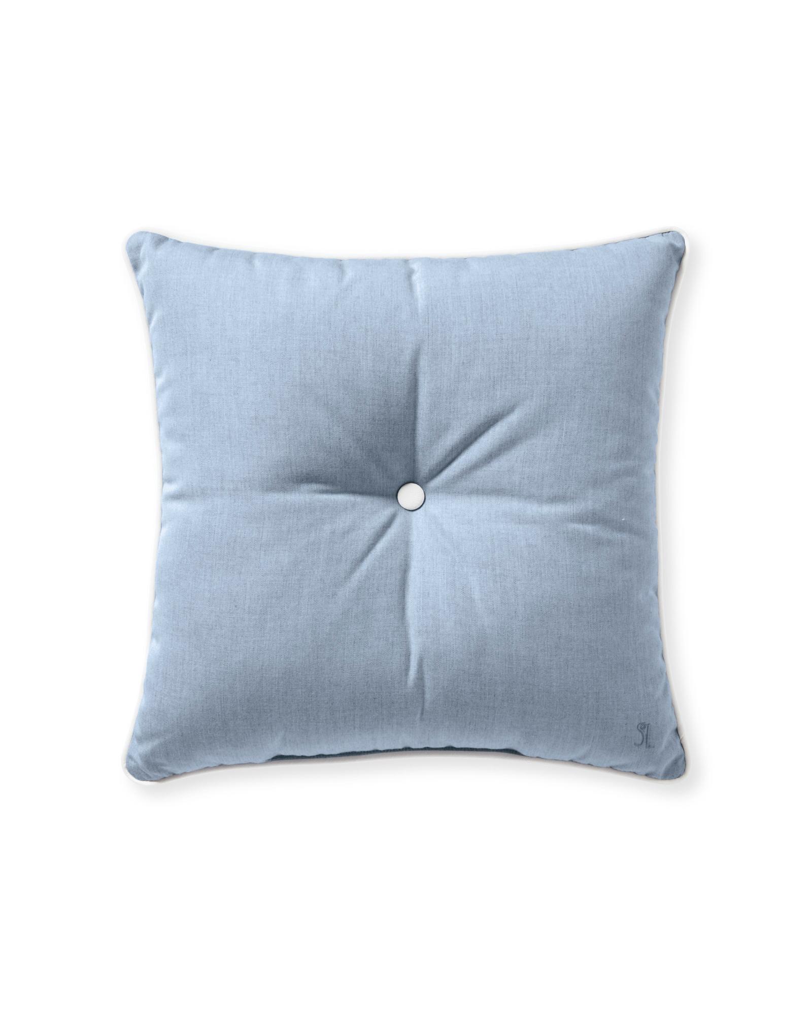 Perennials Harbor Stripe Pillow Cover in Coastal Blue, 14 x 30 | Serena & Lily