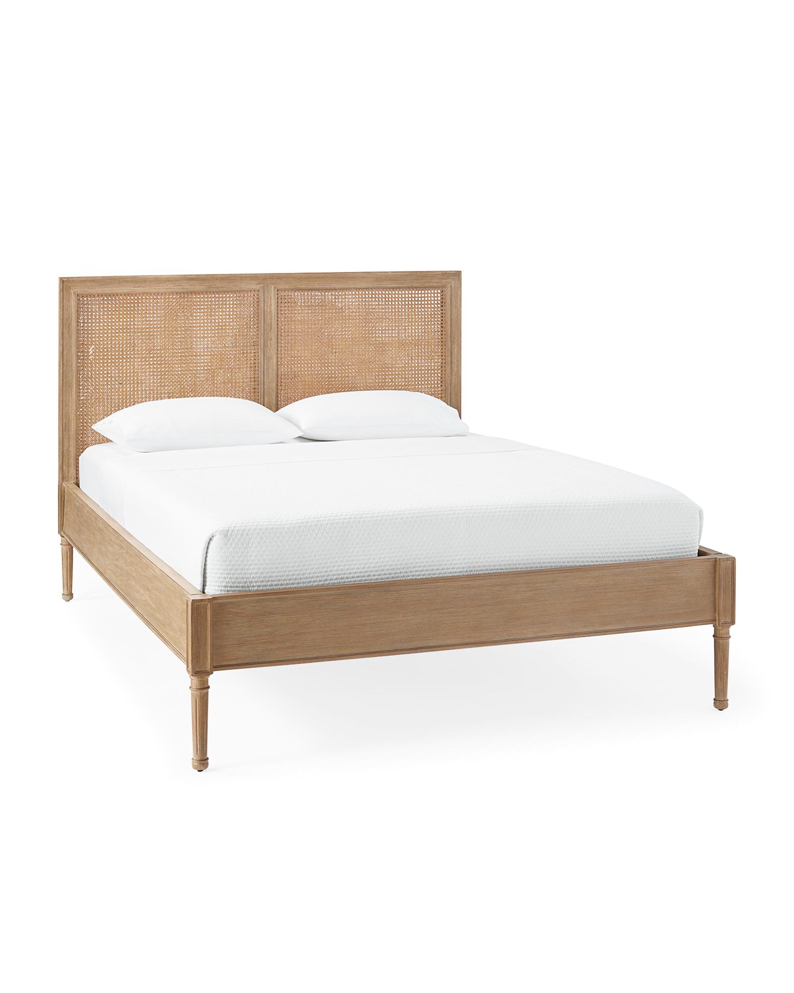 Harbour Cane Bed in Natural Beige, King | Serena & Lily