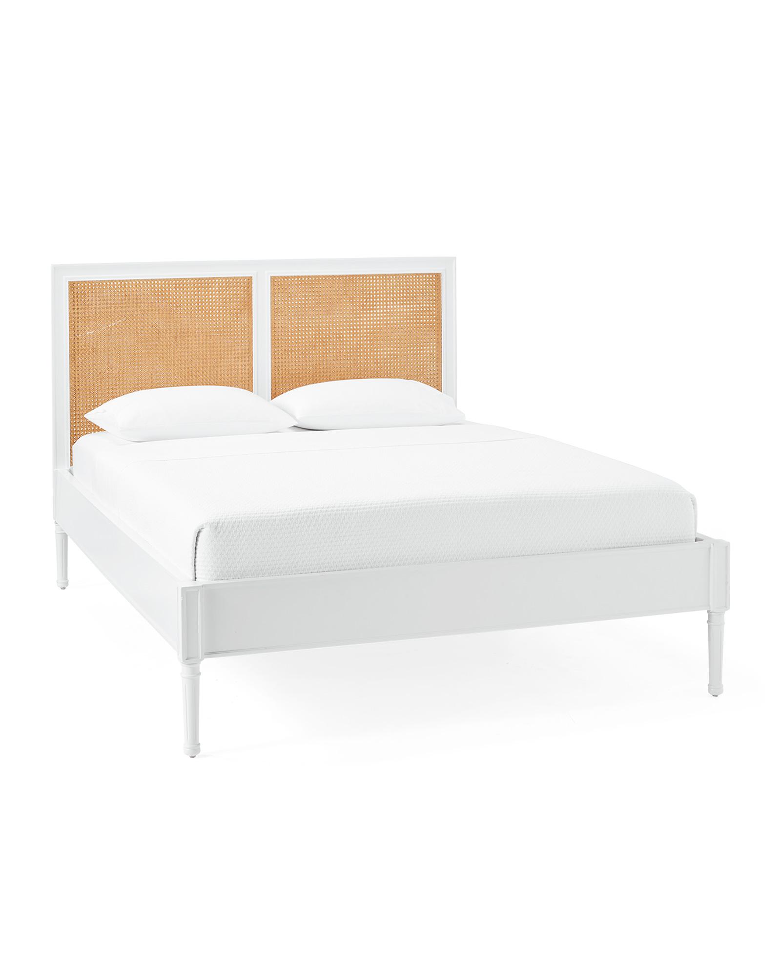 Harbour Cane Bed in White, California King | Serena & Lily