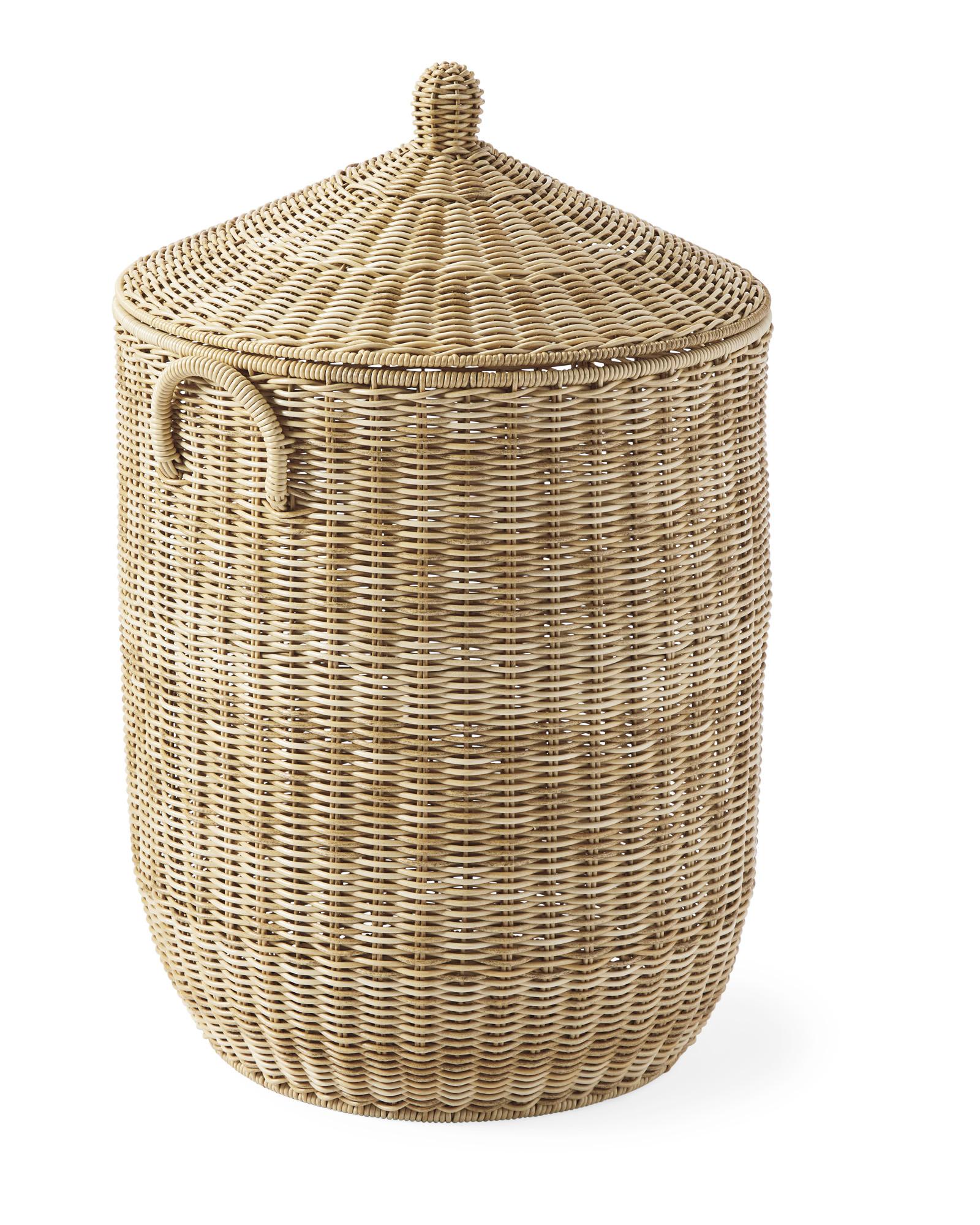 Blush Pink Y-Weave Storage Basket, Large in 2023  Woven baskets storage,  Pink storage bins, Storage baskets