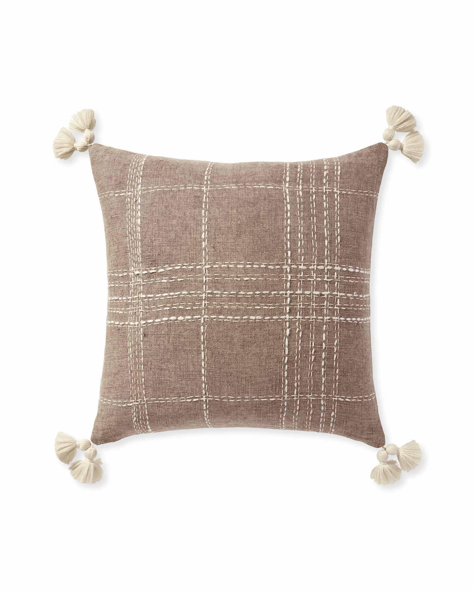 Textile Decor Burlap Lined Linen Throw Pillow Cases