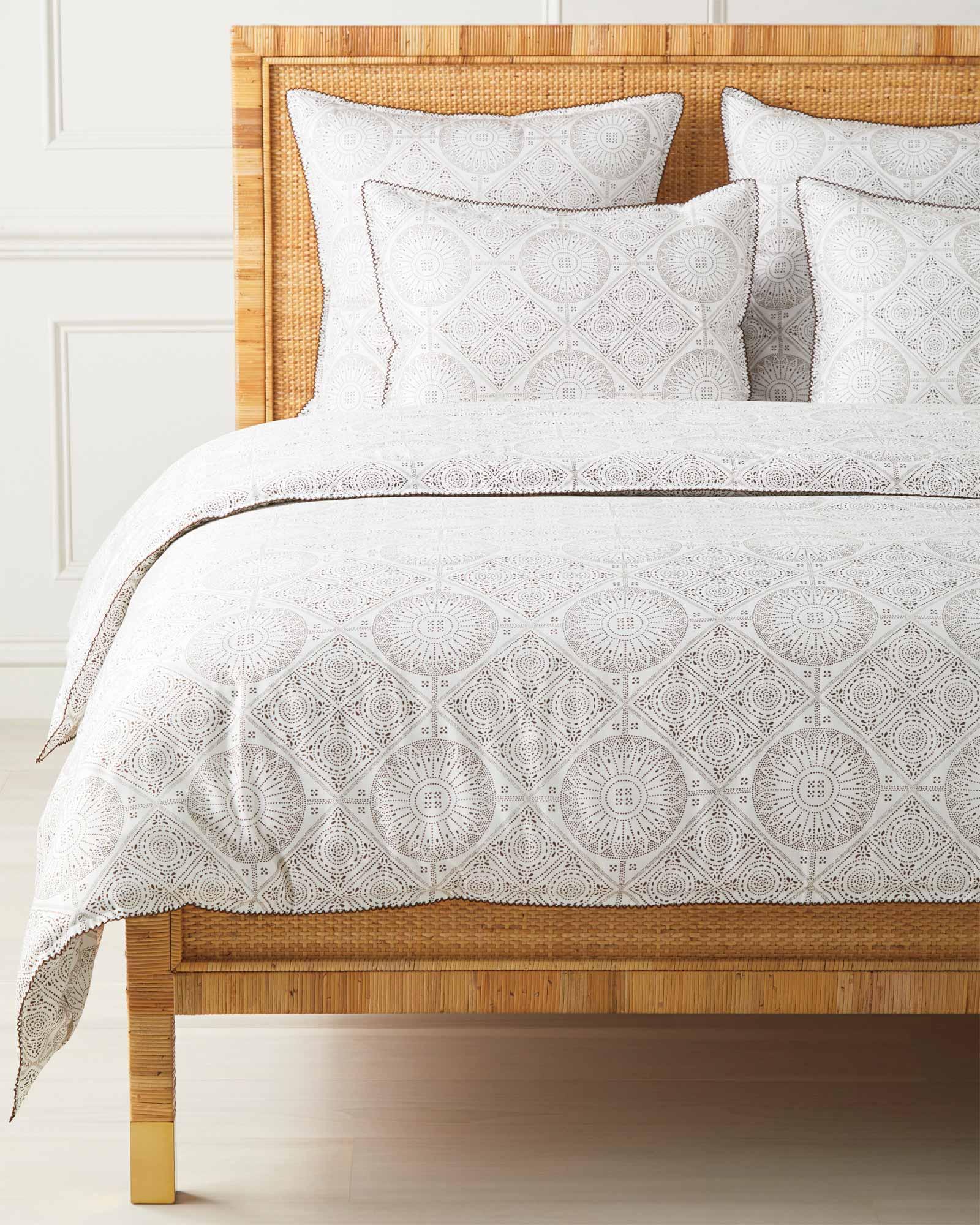 Porto Sateen Duvet Cover Serena and Lily