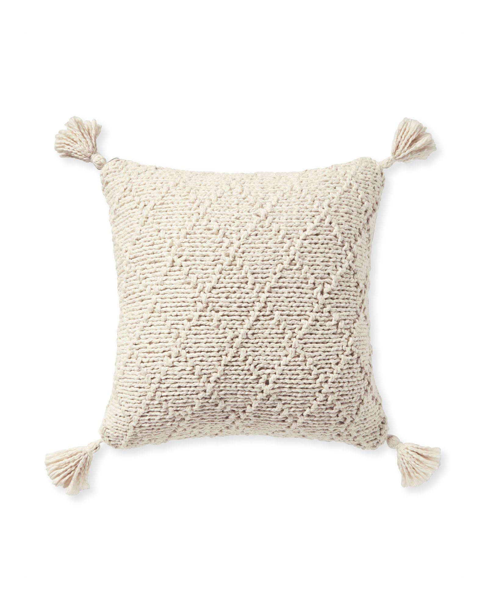 Fisherman's Knit Pillow Cover Serena and Lily