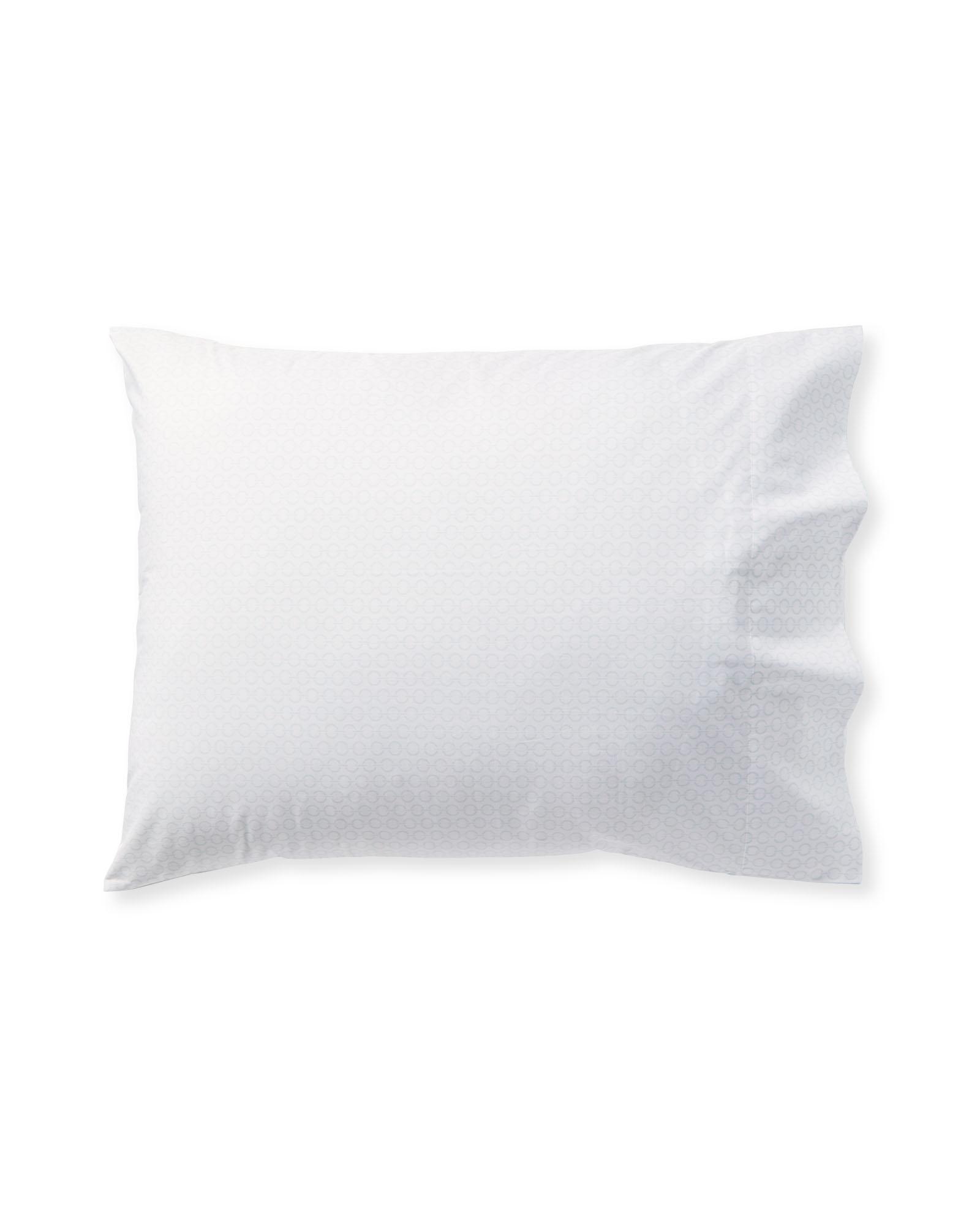 Serena & Lily Classic Ring Percale Pillowcases (Set of 2) (Smoke)