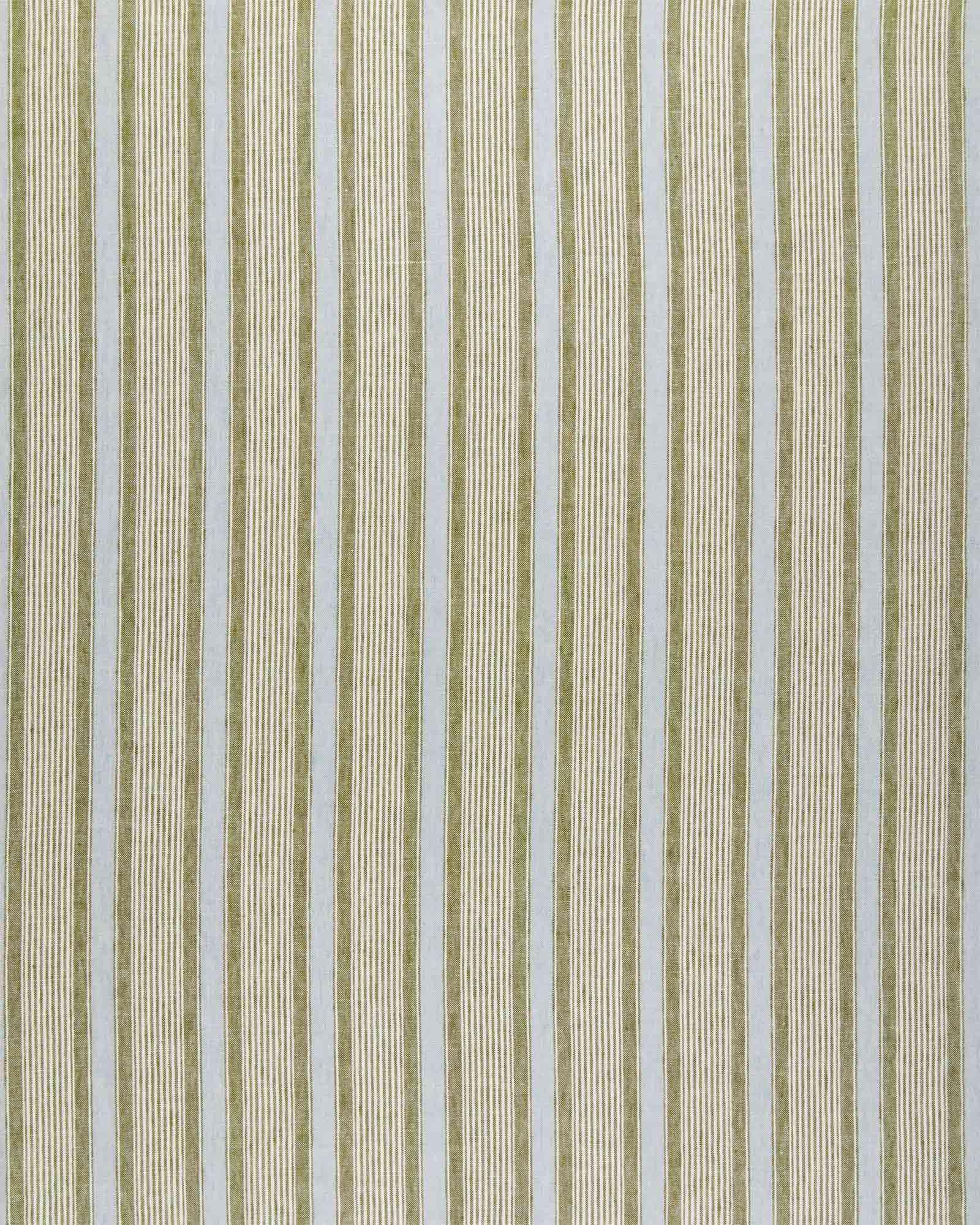 Kensington Stripe Linen Grove/Coastal Serena and Lily
