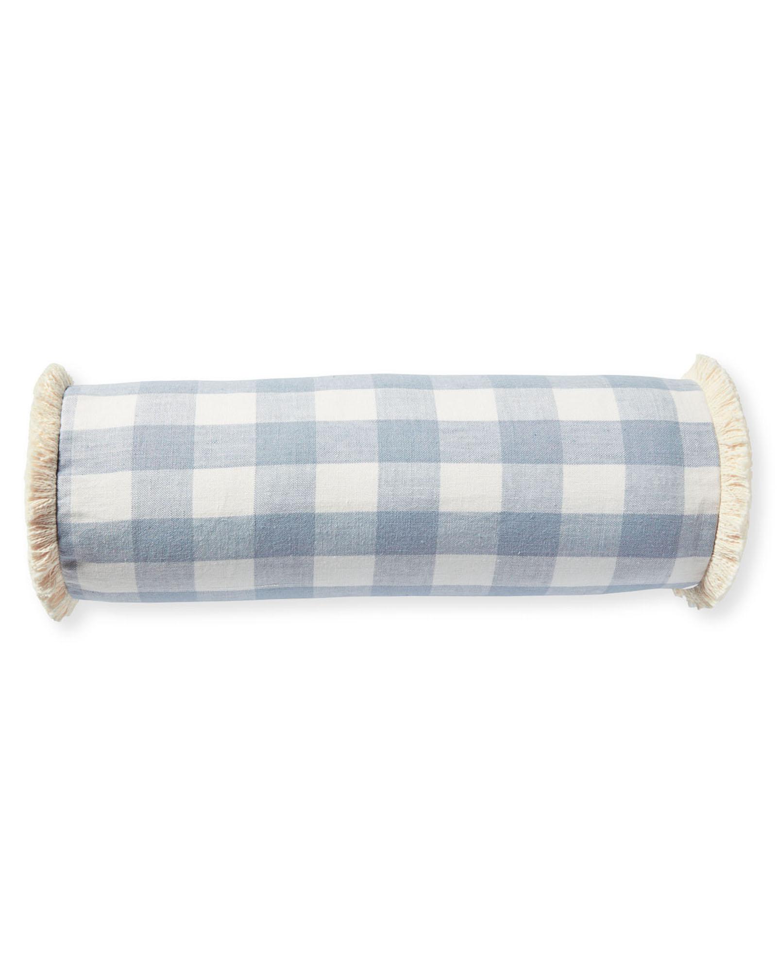 Classic Linen Gingham Pillow Cover Serena and Lily
