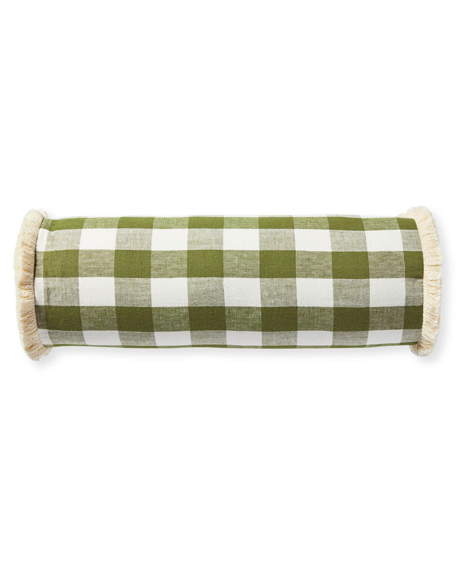 Classic Linen Gingham Pillow Cover Serena and Lily