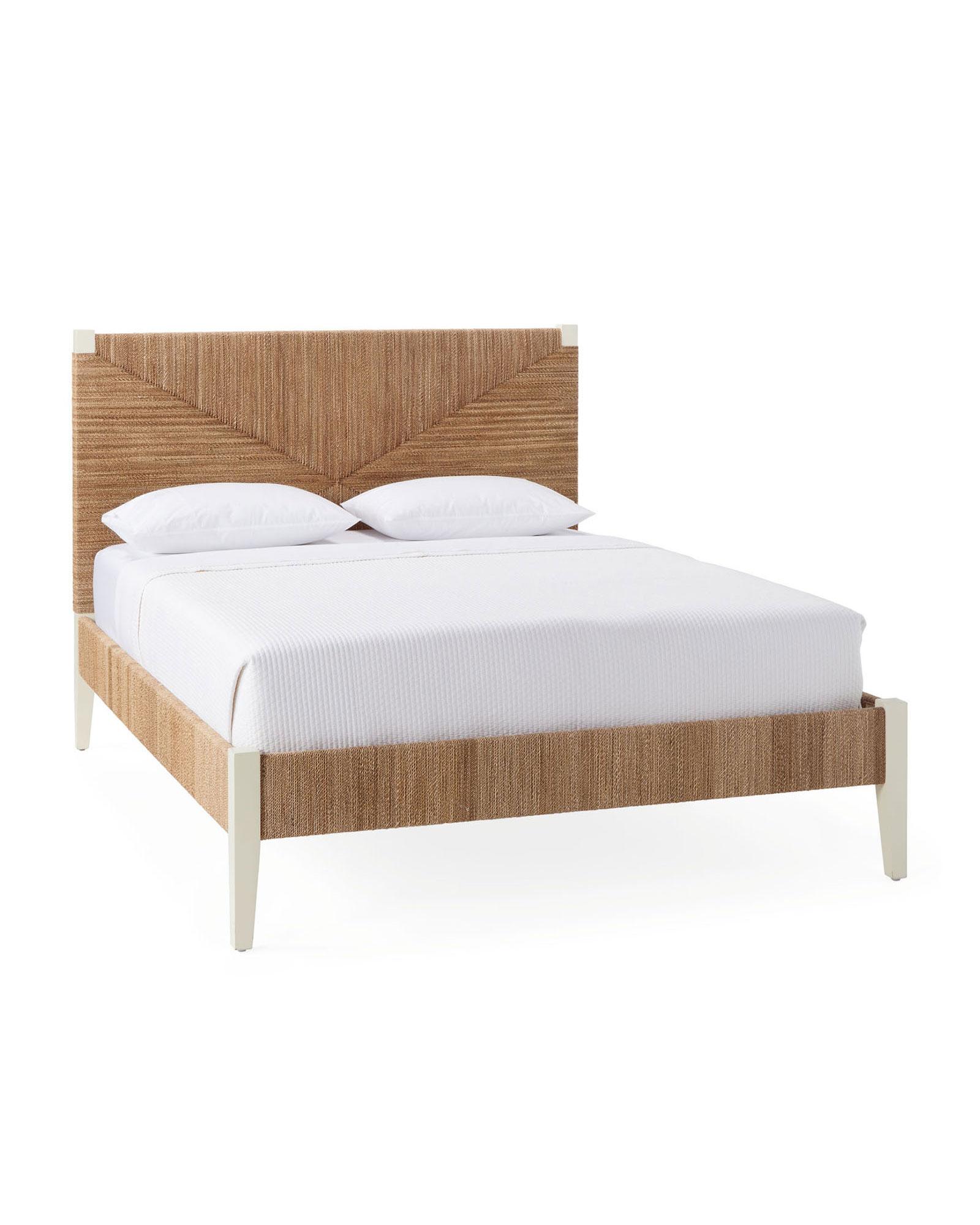 Harbour Cane Bed in White, California King | Serena & Lily