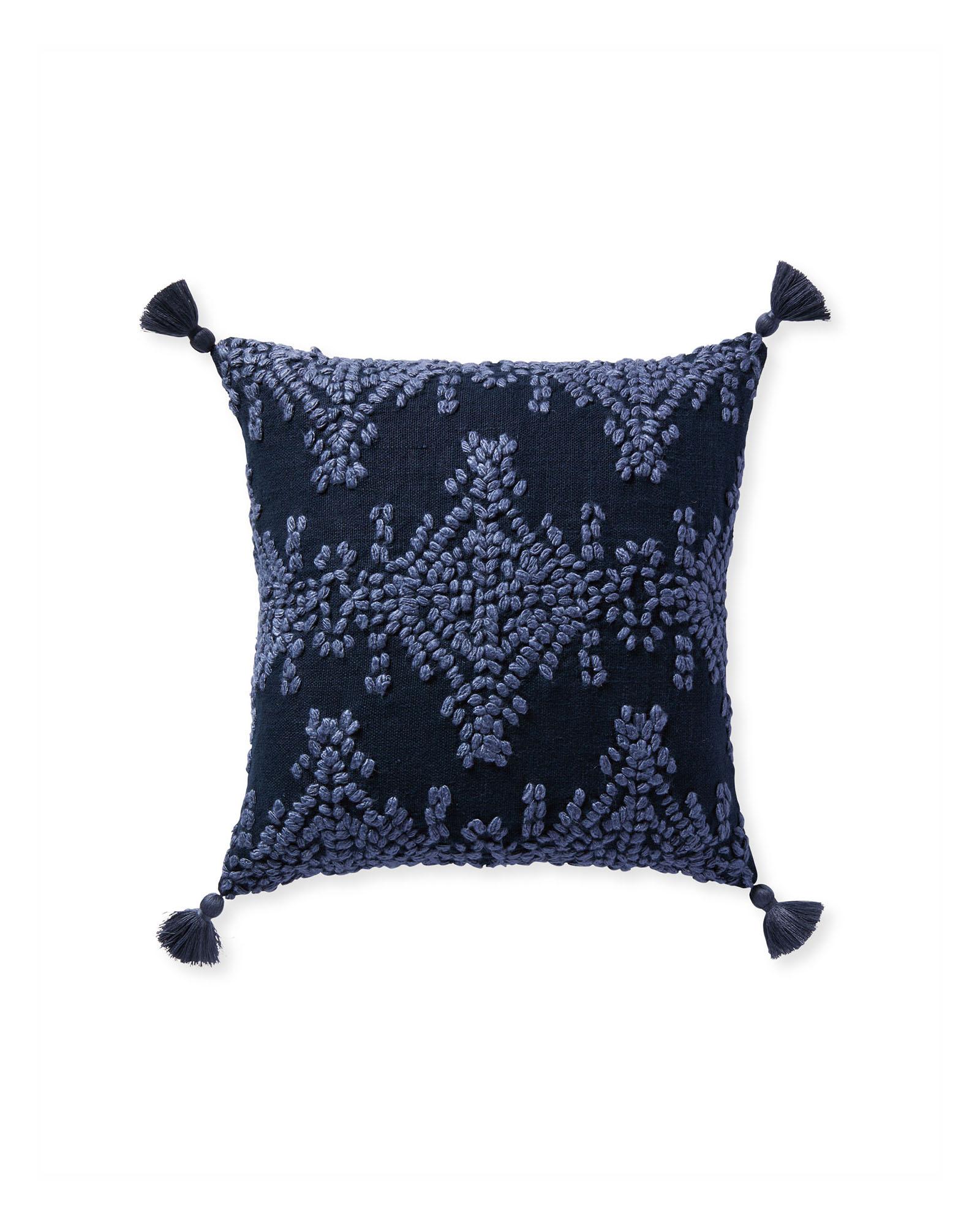 Hillview Pillow Cover Indigo 20 square inch