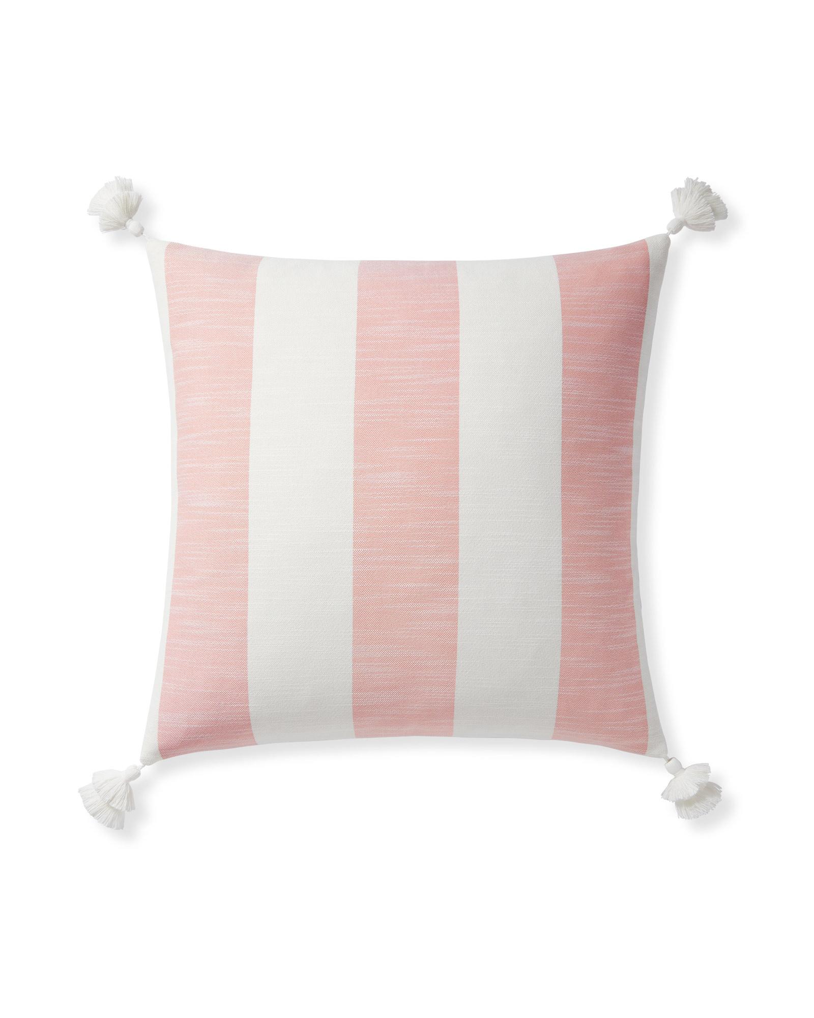 Beach Stripe Pillow Cover Seashell Serena and Lily