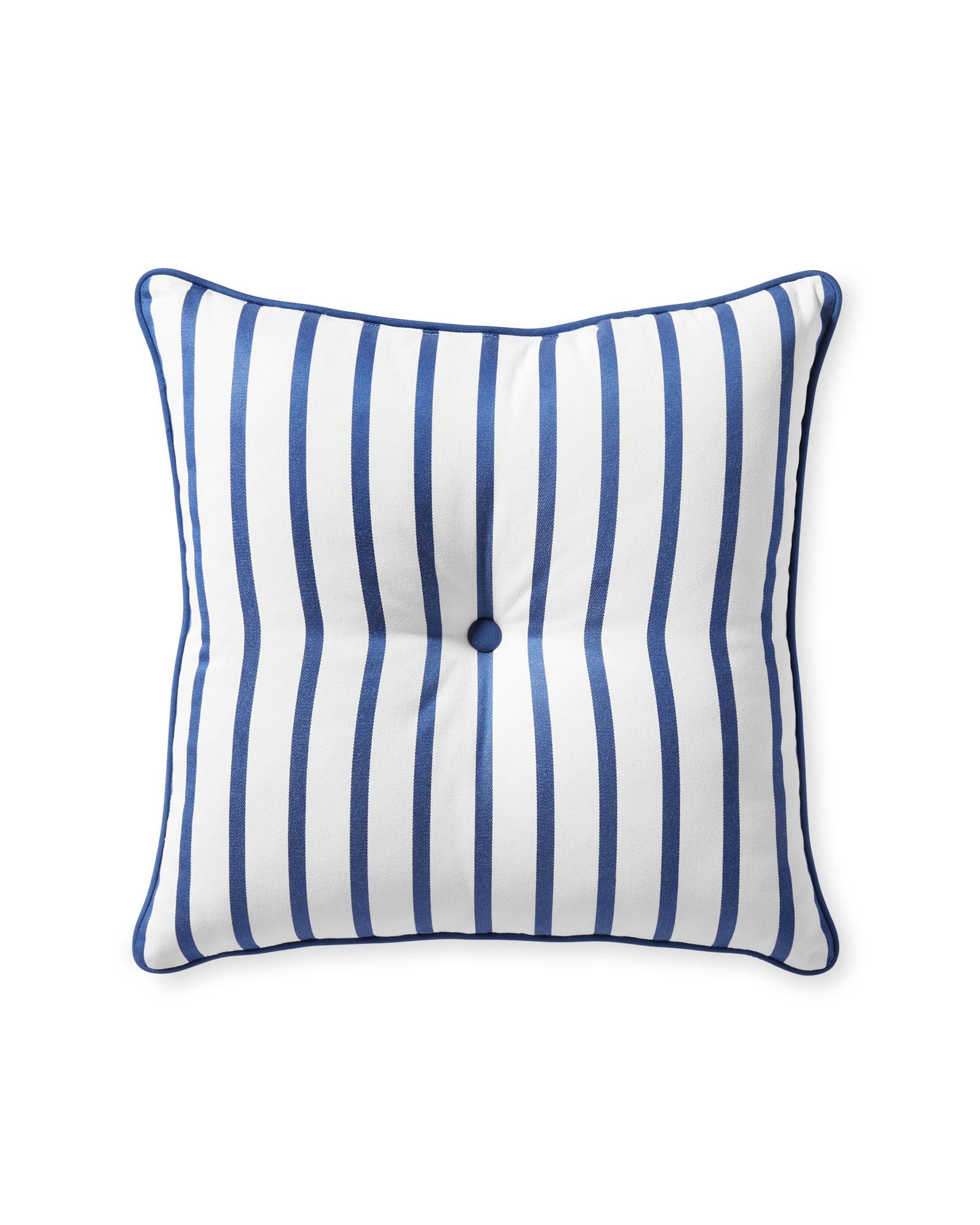 Sunbrella Lido Stripe Pillow Serena and Lily