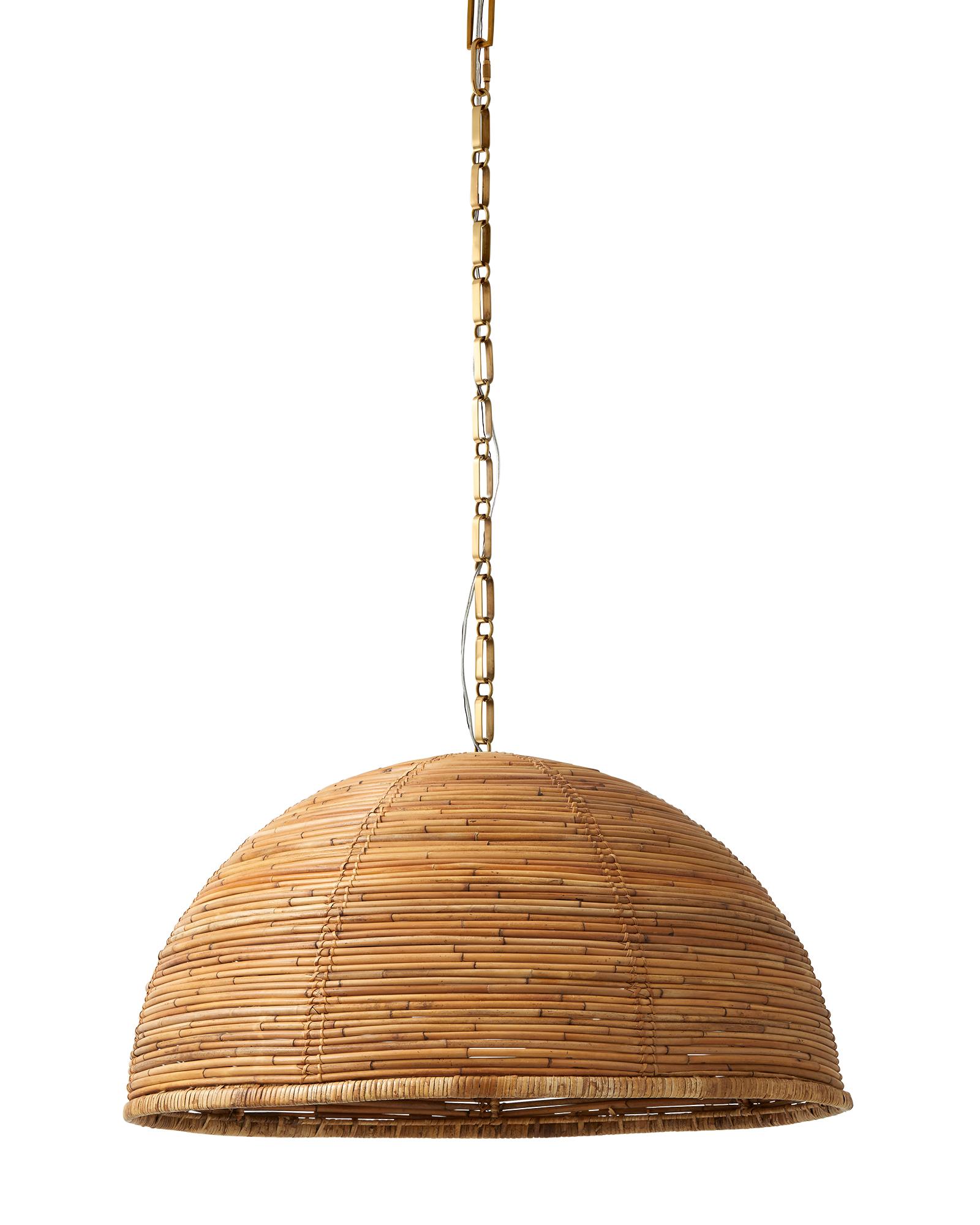 Freeport Rattan Pendant | Serena and Lily