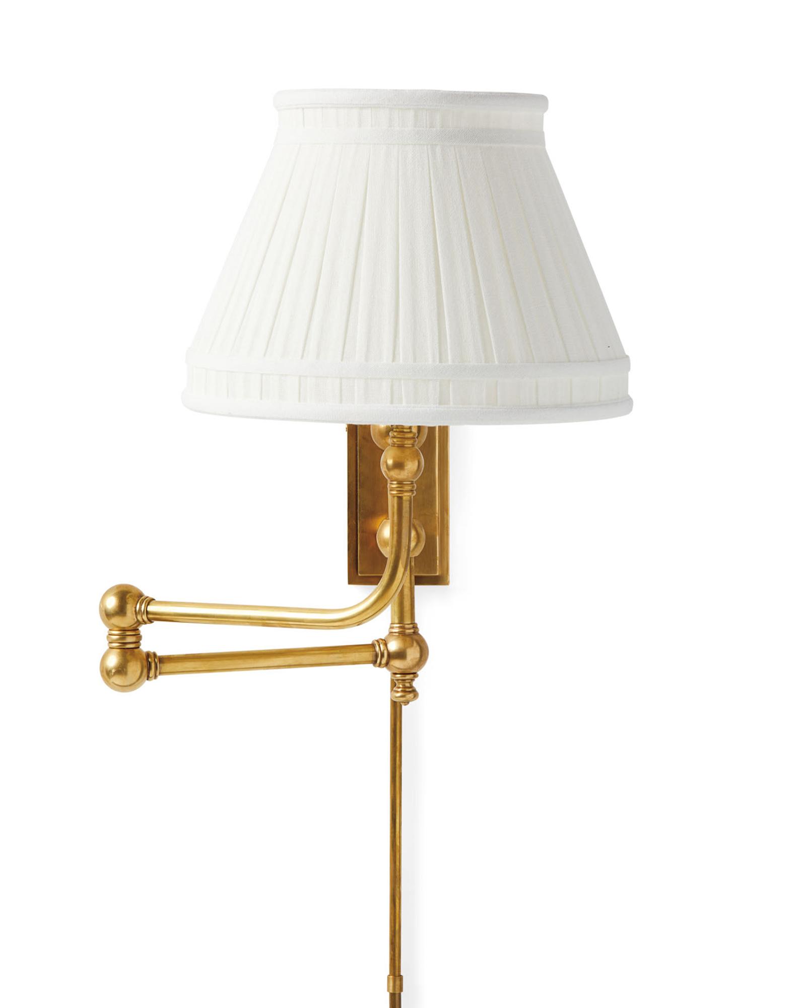 Brass swing arm on sale wall lamp