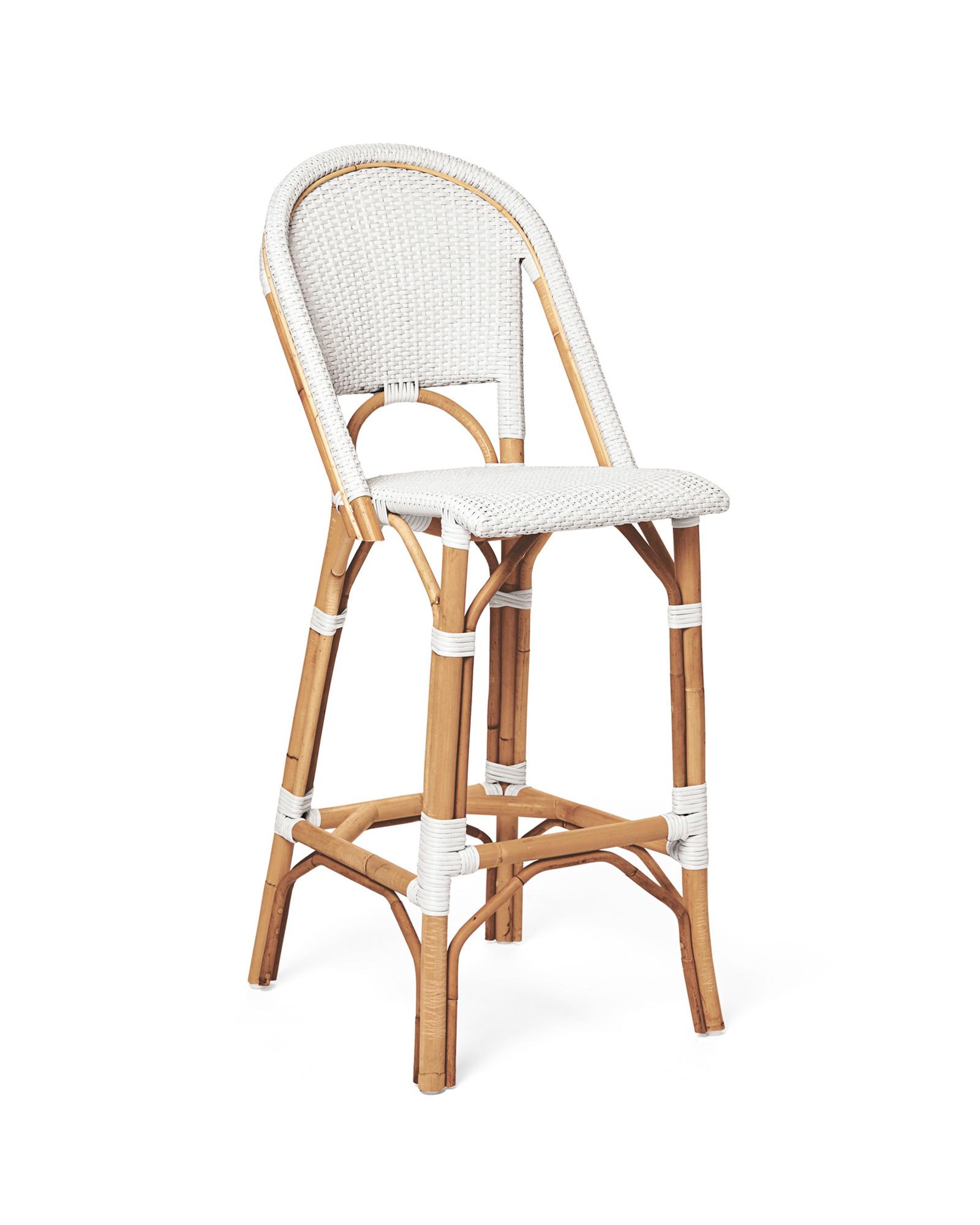 Riviera Rattan Bar & Counter Stools Serena and Lily