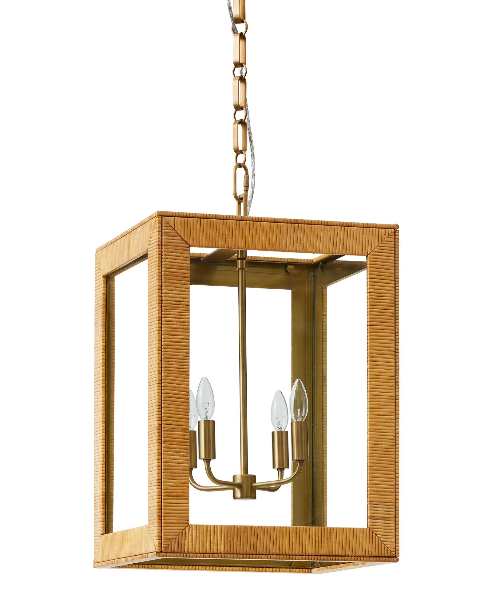 Huntington Rattan Lantern | Serena and Lily