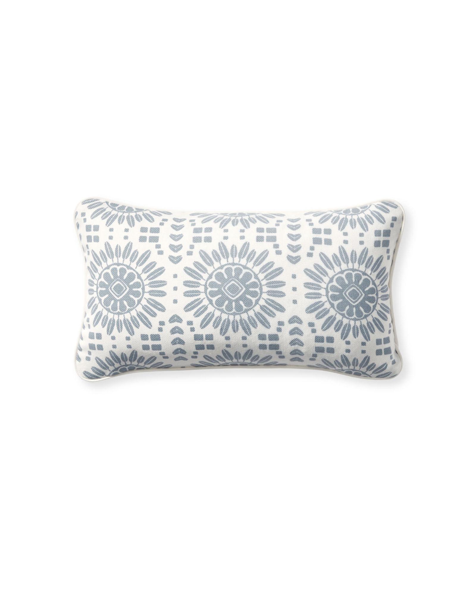 Bowden Pillow Cover in Coastal Blue, 20 Sq | Serena & Lily