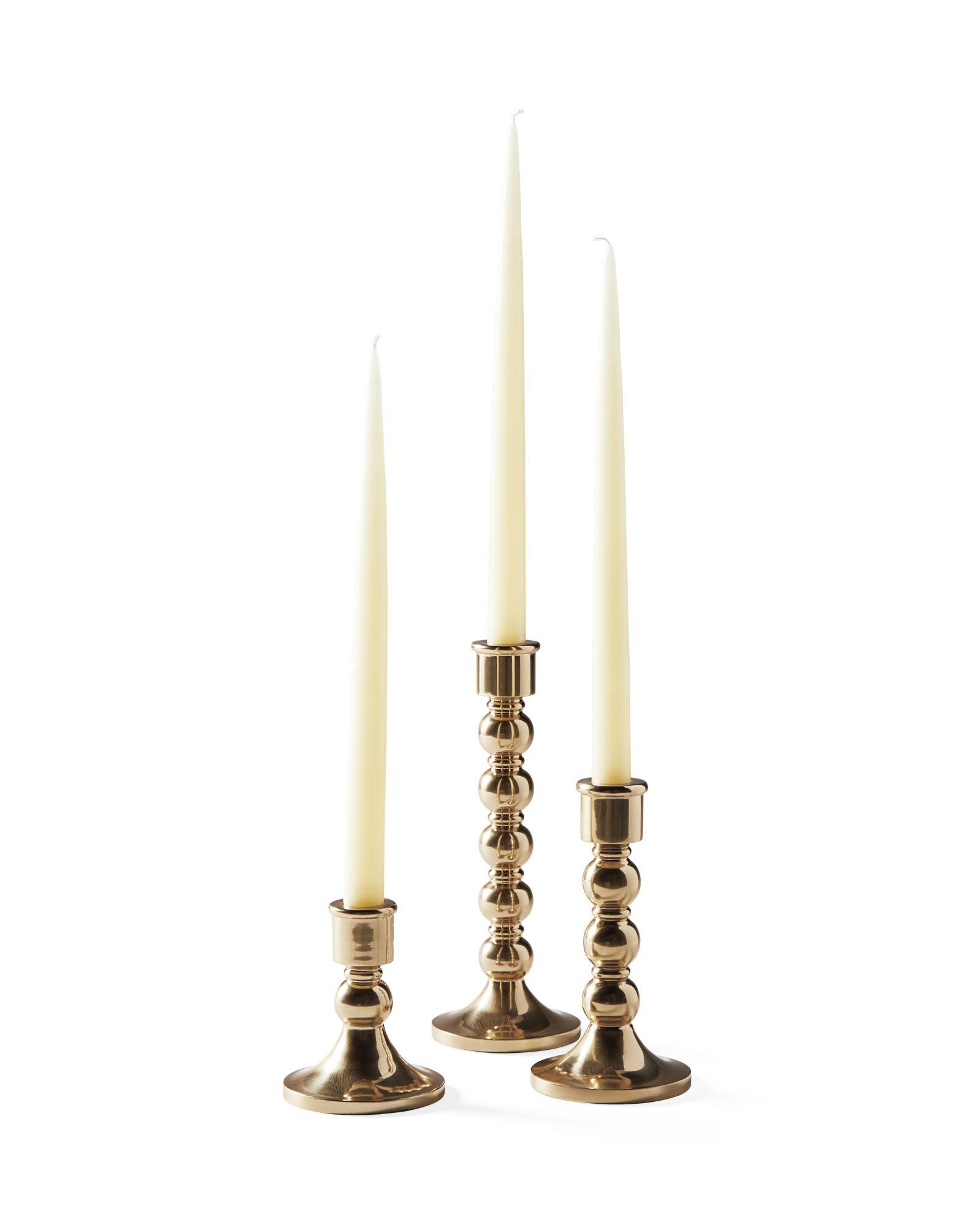 Bobbin Taper Candle Holders
