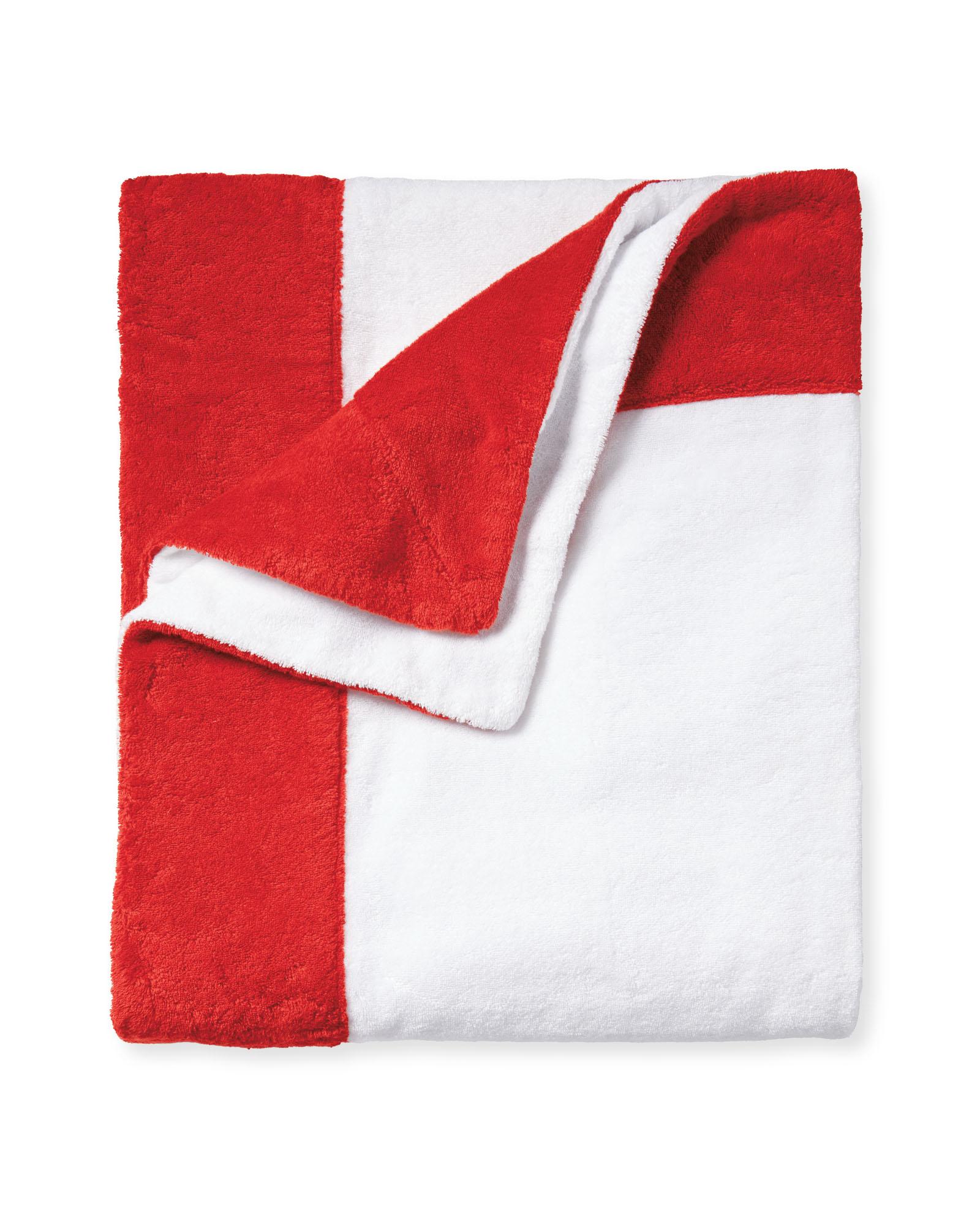 Red beach deals towel