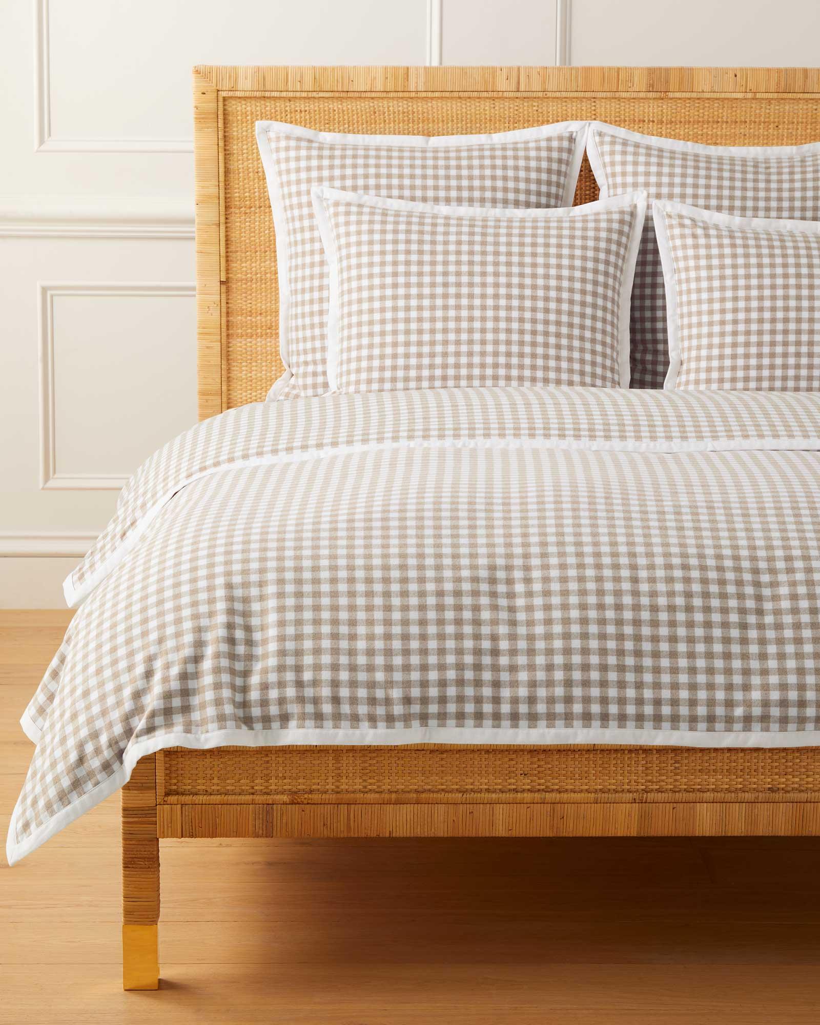 King - Doe Gingham - Belvedere Flannel Duvet Cover