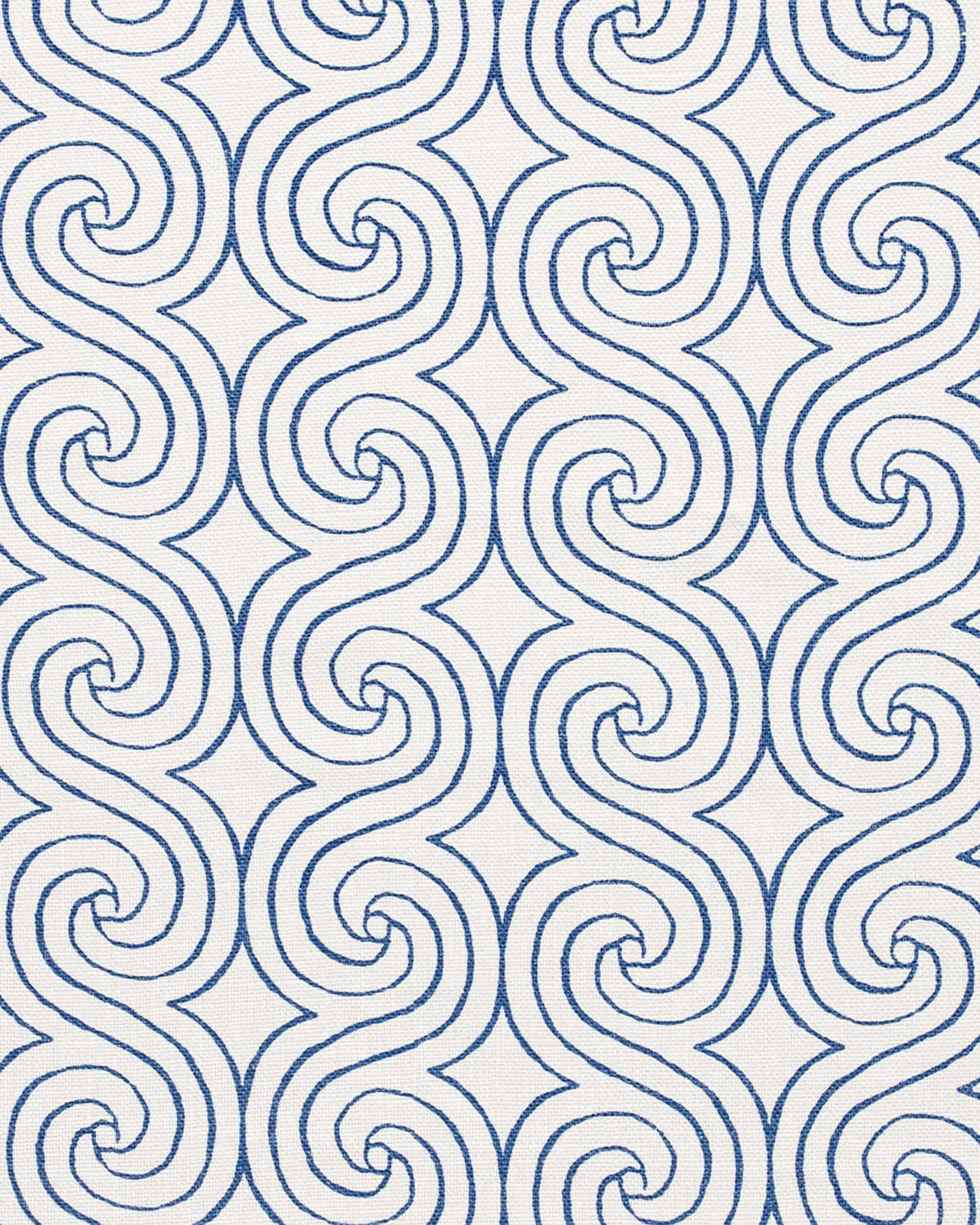 Fabric by The Yard - Swirl Linen in French Blue | Serena & Lily