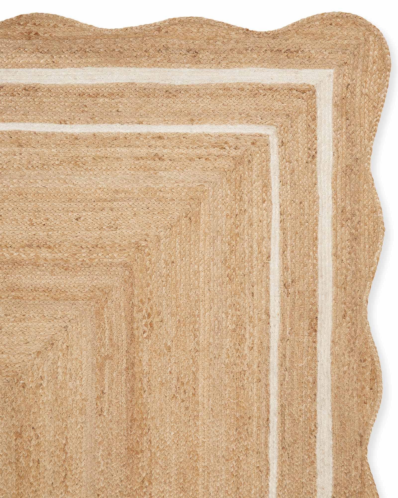 が大特価！ Scallop Jute Rug | Serena and Lily ヨガ・ピラティス