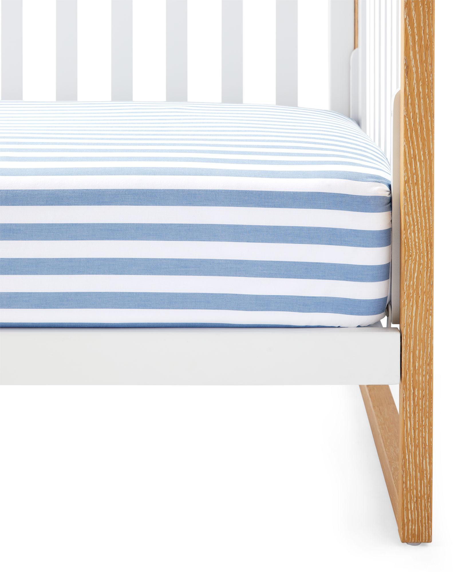 Striped store crib sheet