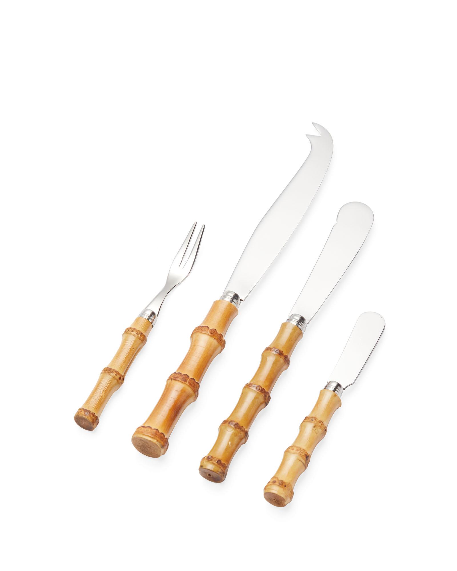 Sabre Bamboo 4-Piece Cheese Set