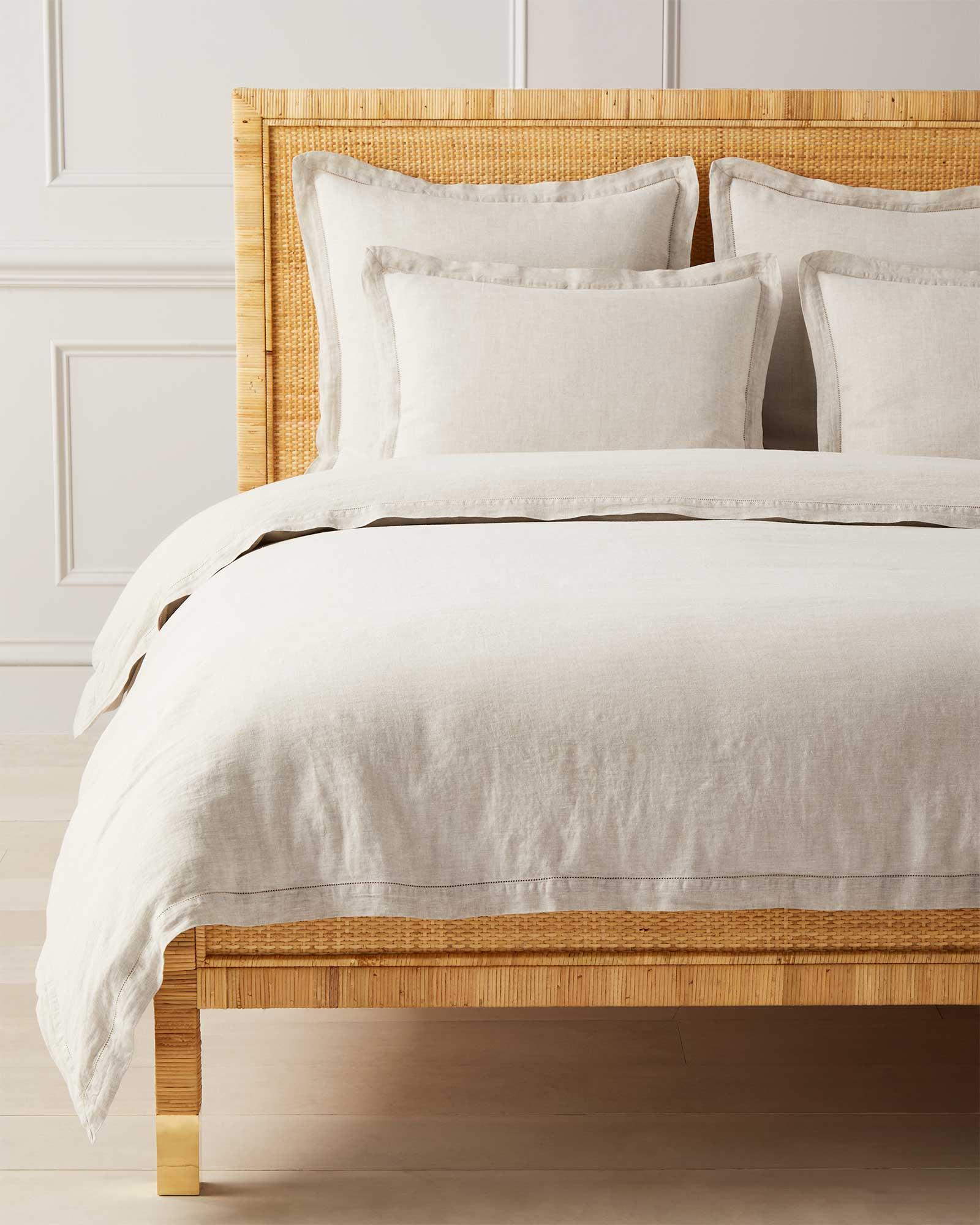 Portofino Linen Duvet Cover (Full/Queen, Flax Chambray)